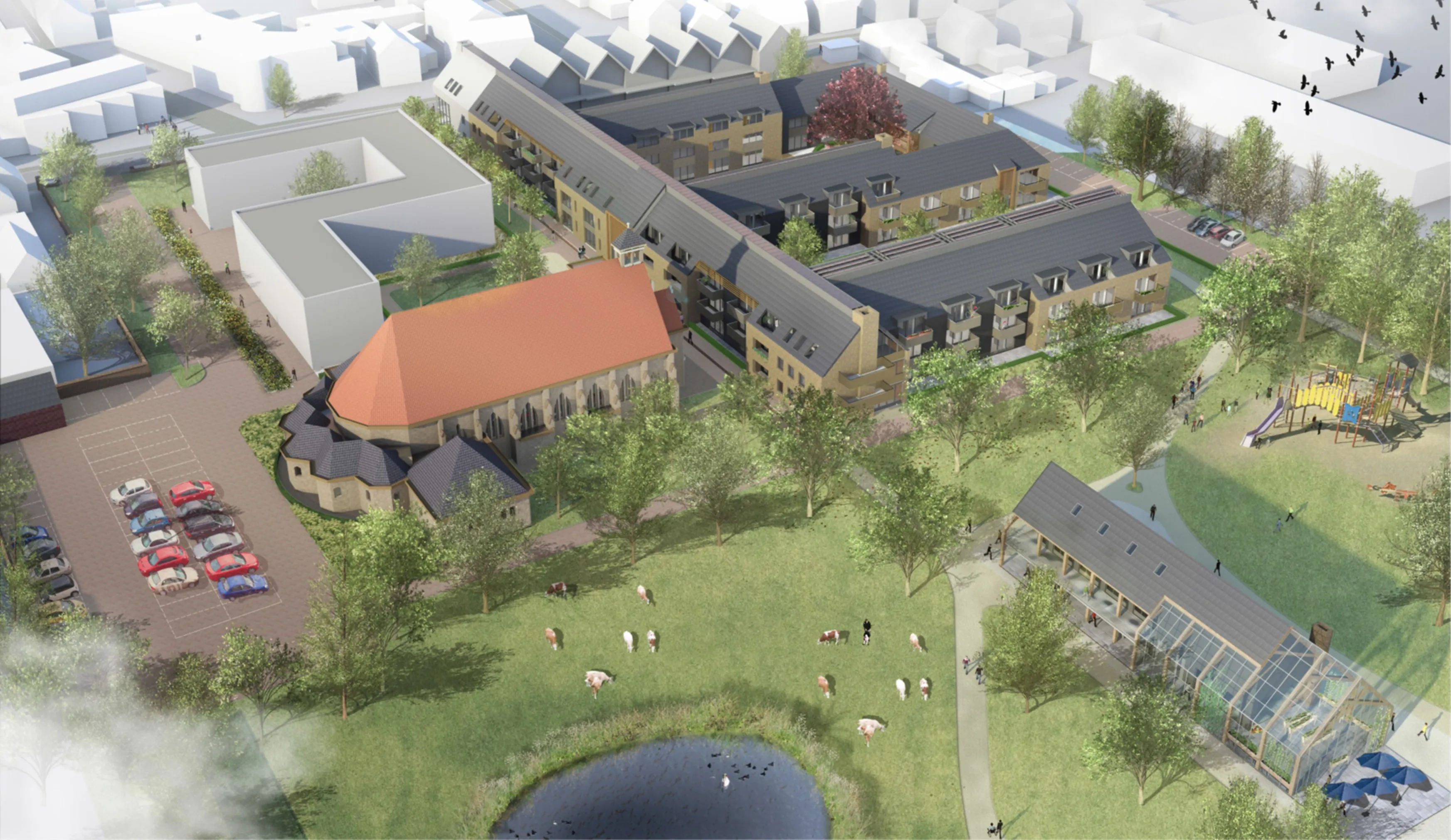 vogelvlucht park vossenberg