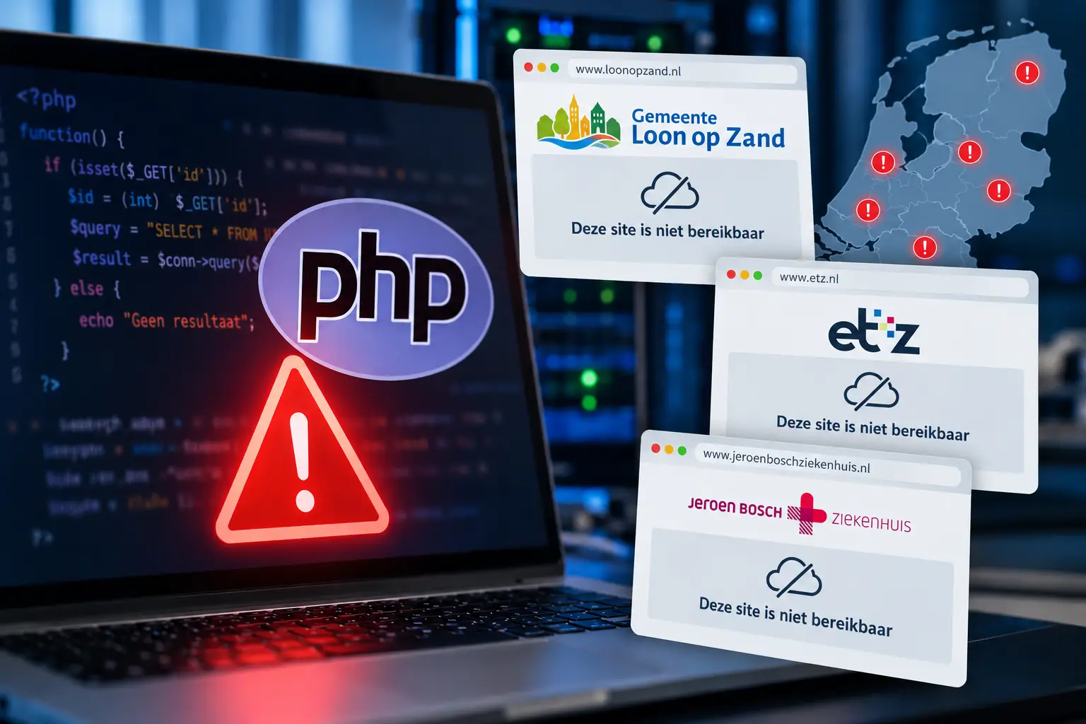PHP-storing_ Nederlandse websites offline
