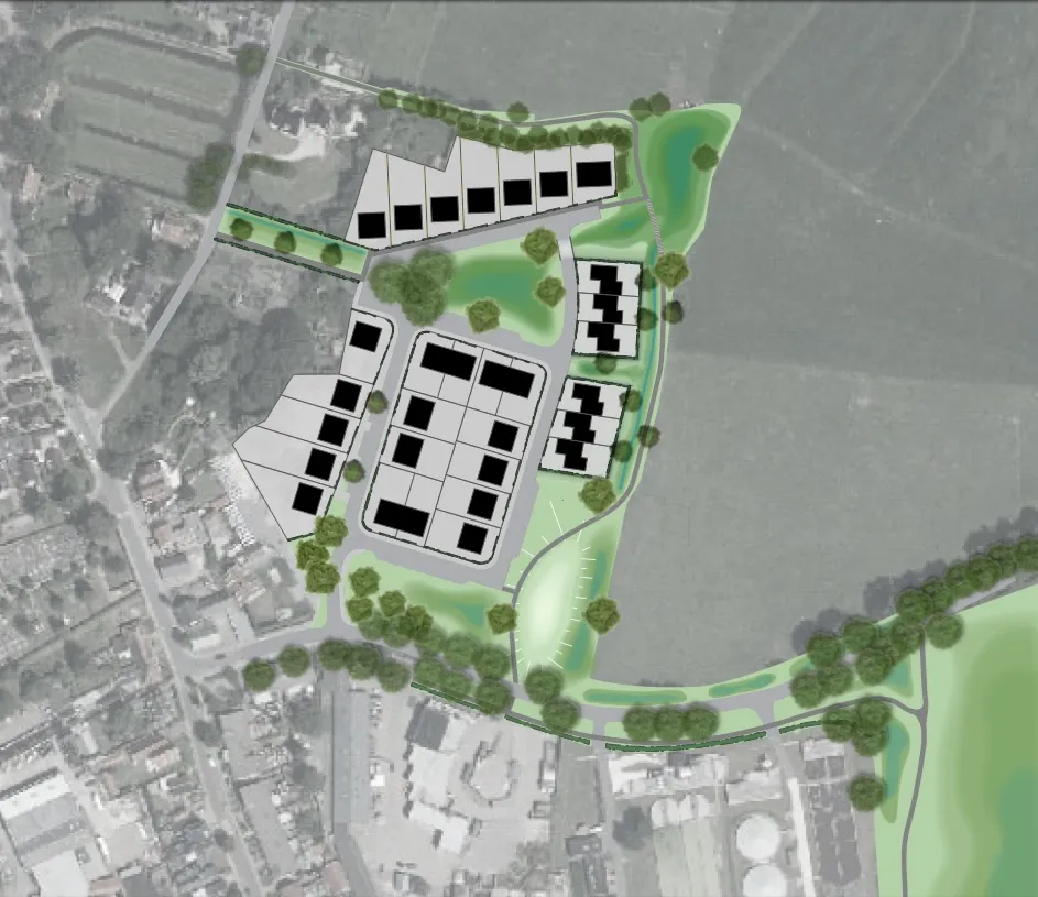 schetsontwerp wonen aan het dinkeldal