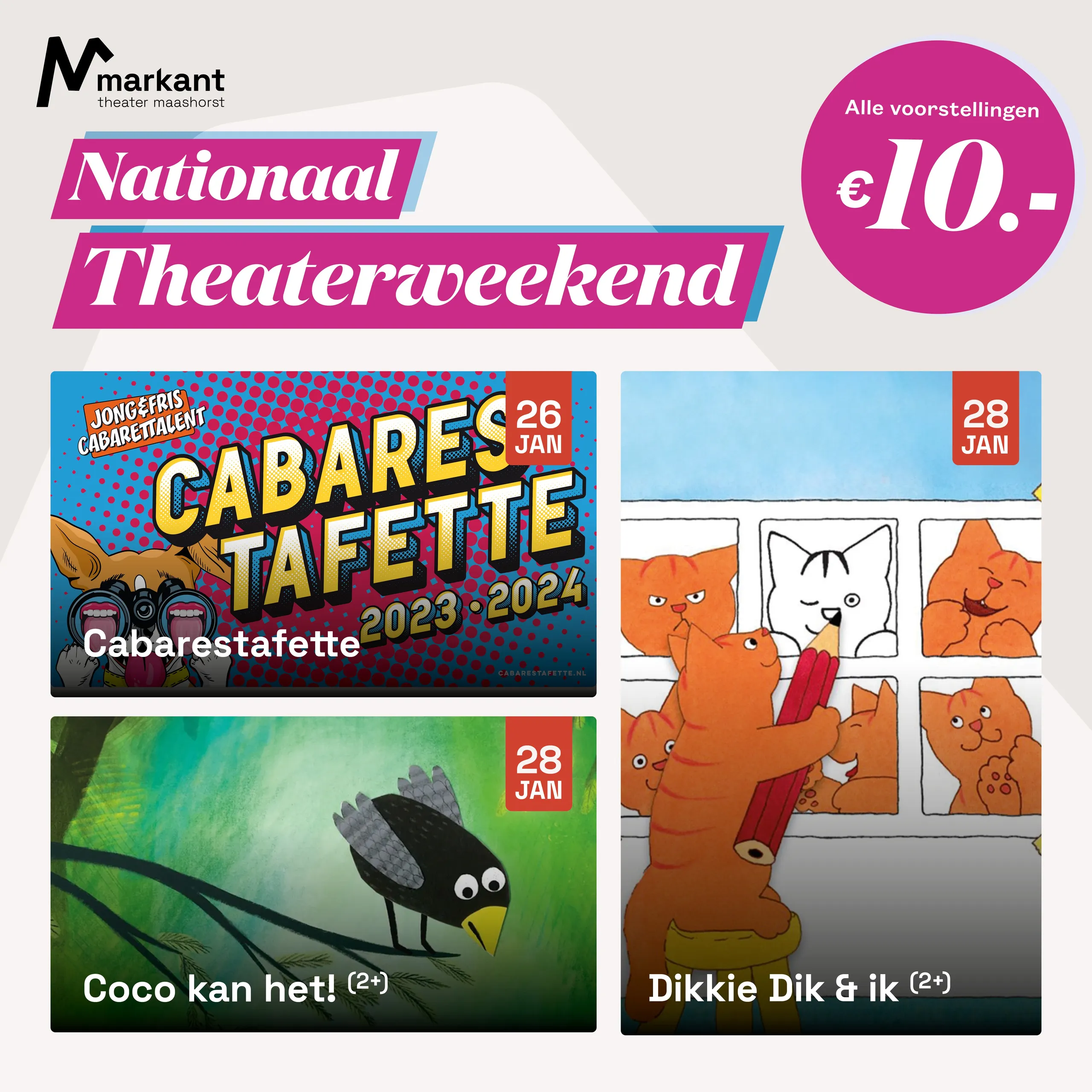 markant nationaal theaterweekend