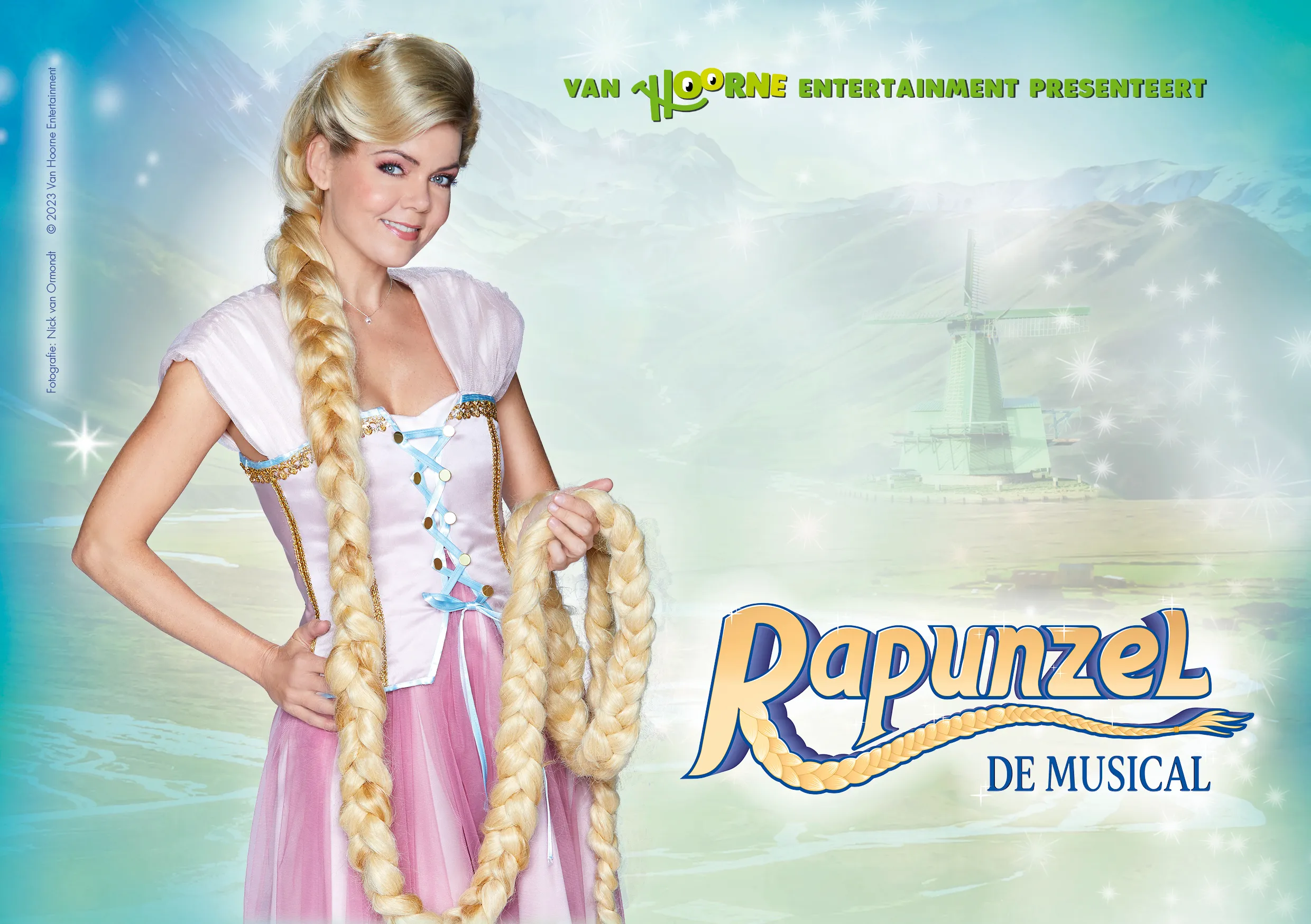 promobeeld rapunzel de musical liggend fotograaf nick van ormondt