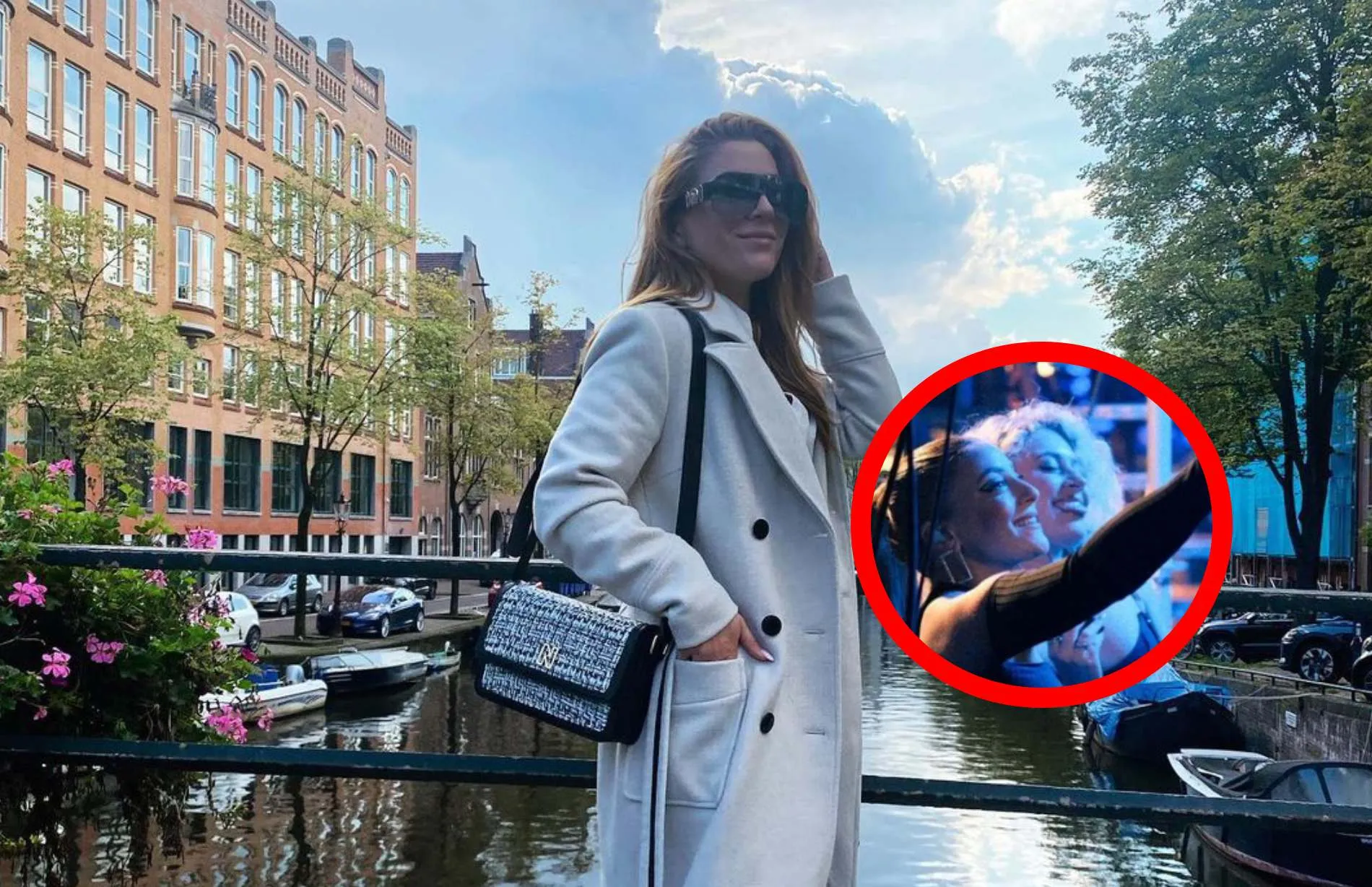 amy vol werkt zichzelf in het zweet