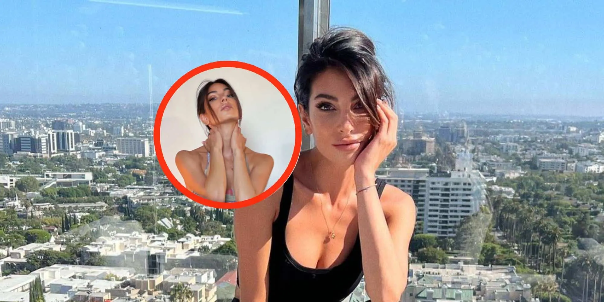anna nooshin strak wit topje