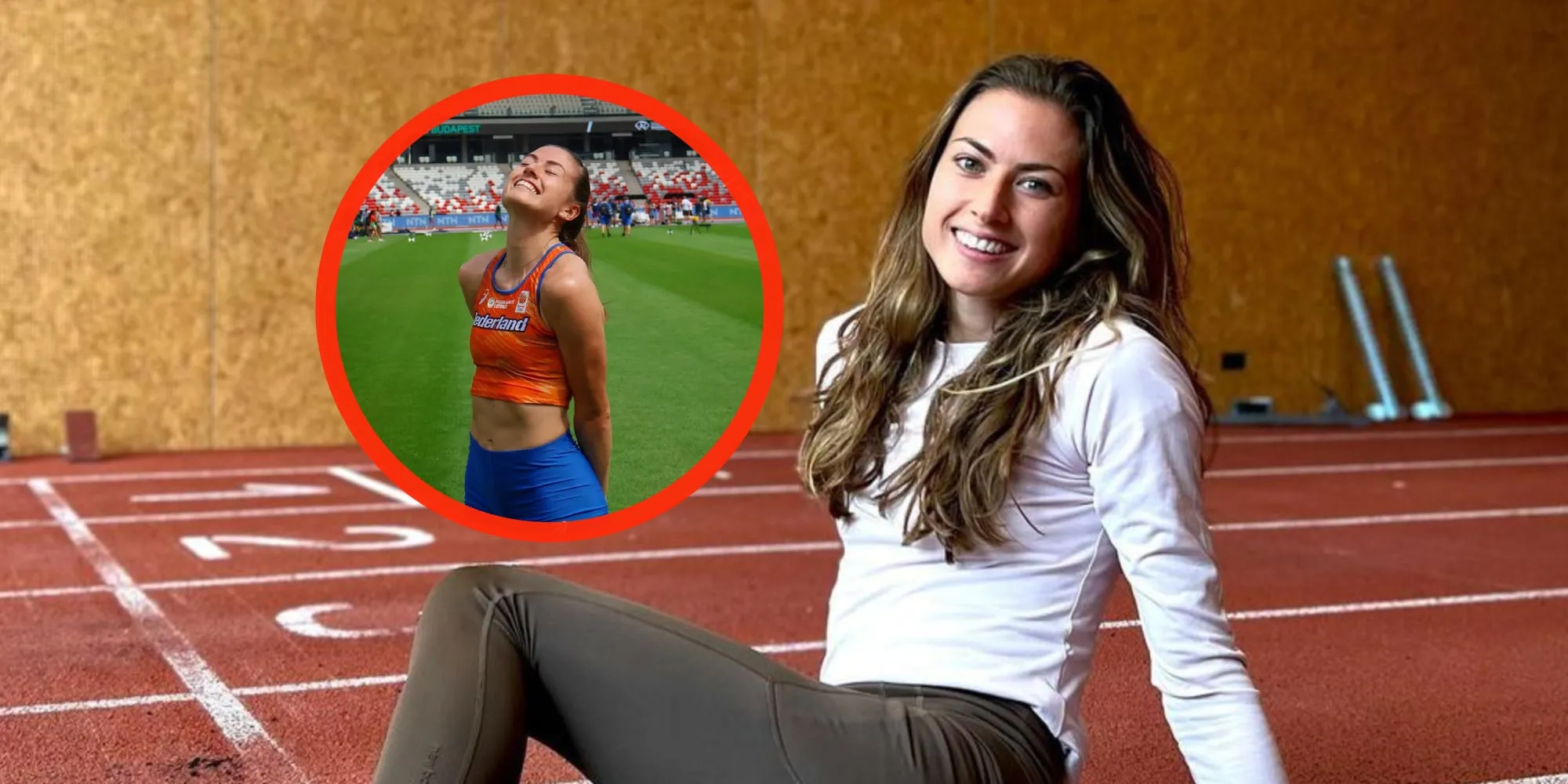 atlete eveline saalberg verovert mannelijke kijker met foto van haar troeven