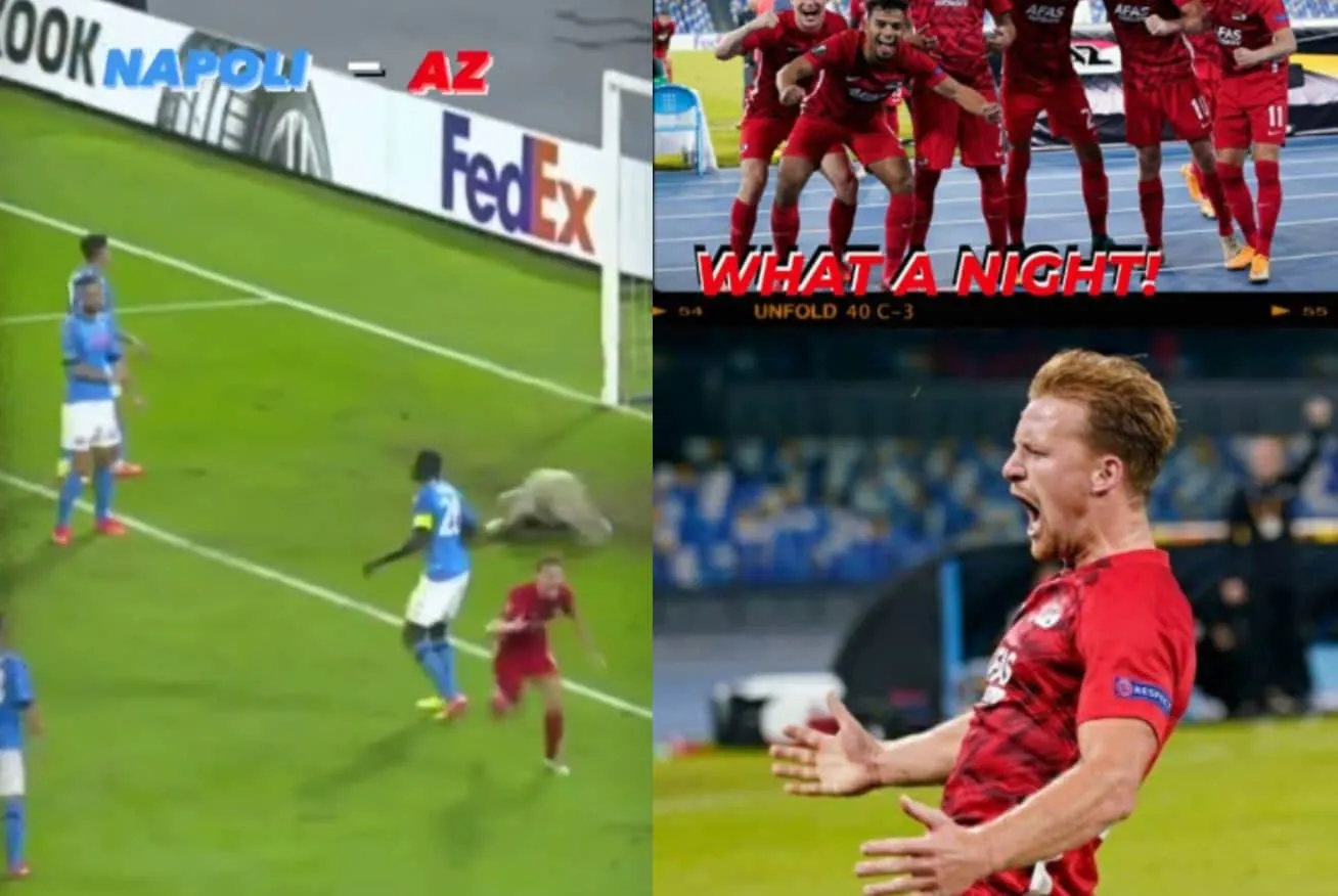 az napoli europa league goal dani de wit