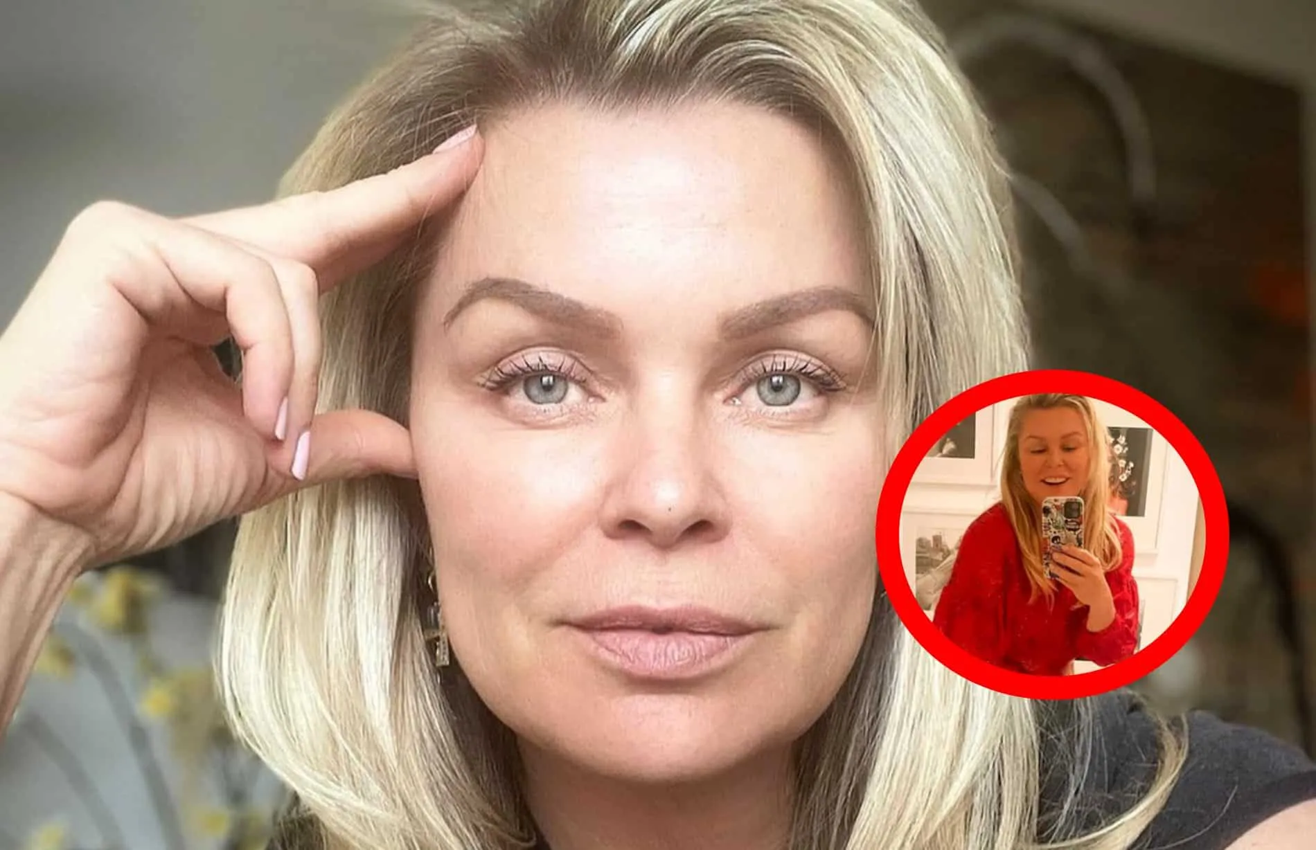 bridget maasland in rode outfit