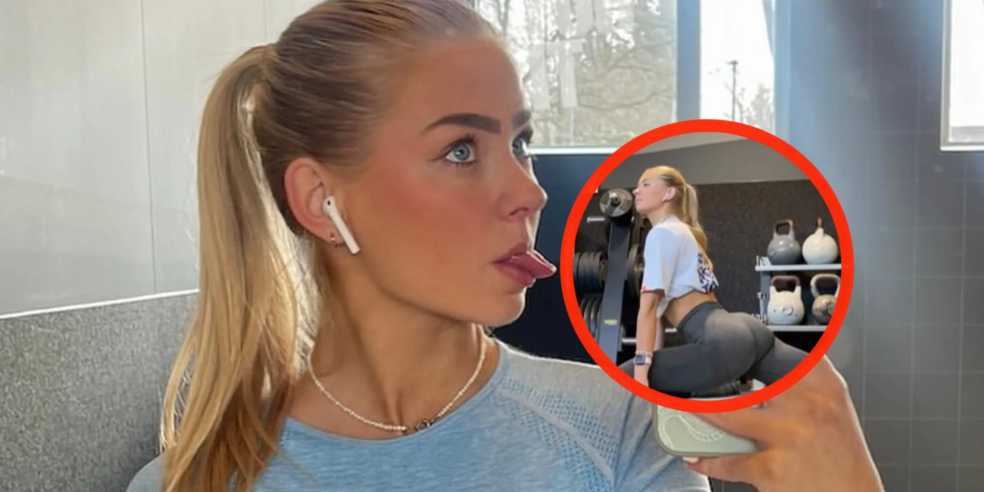 danique hosmar stretcht ontzettend diep op deze heerlijke workout video