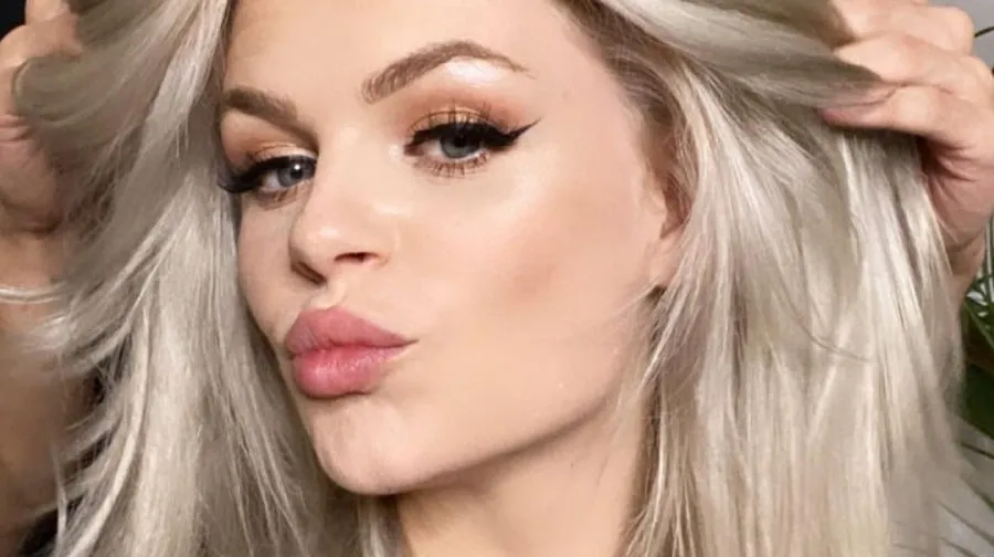 davina michelle nieuwe haarkleur paars haar
