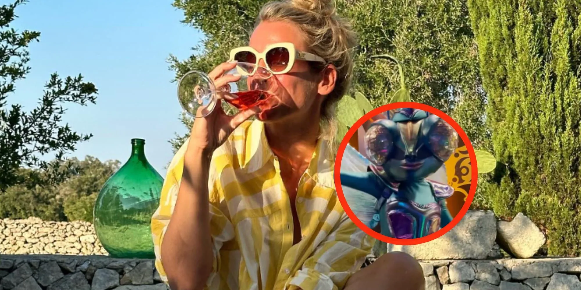 dionne stax deelt video van masked singer optreden zonder kostuum