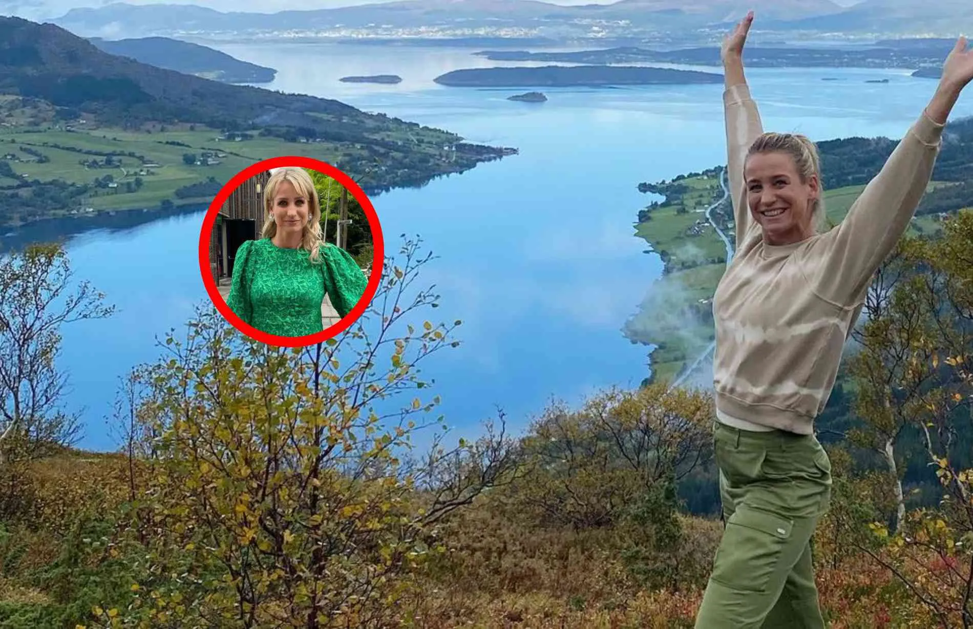 dionne stax poseert in kort jurkje