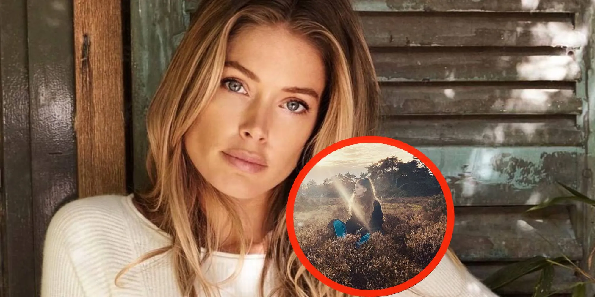 doutzen kroes groentetuin foto