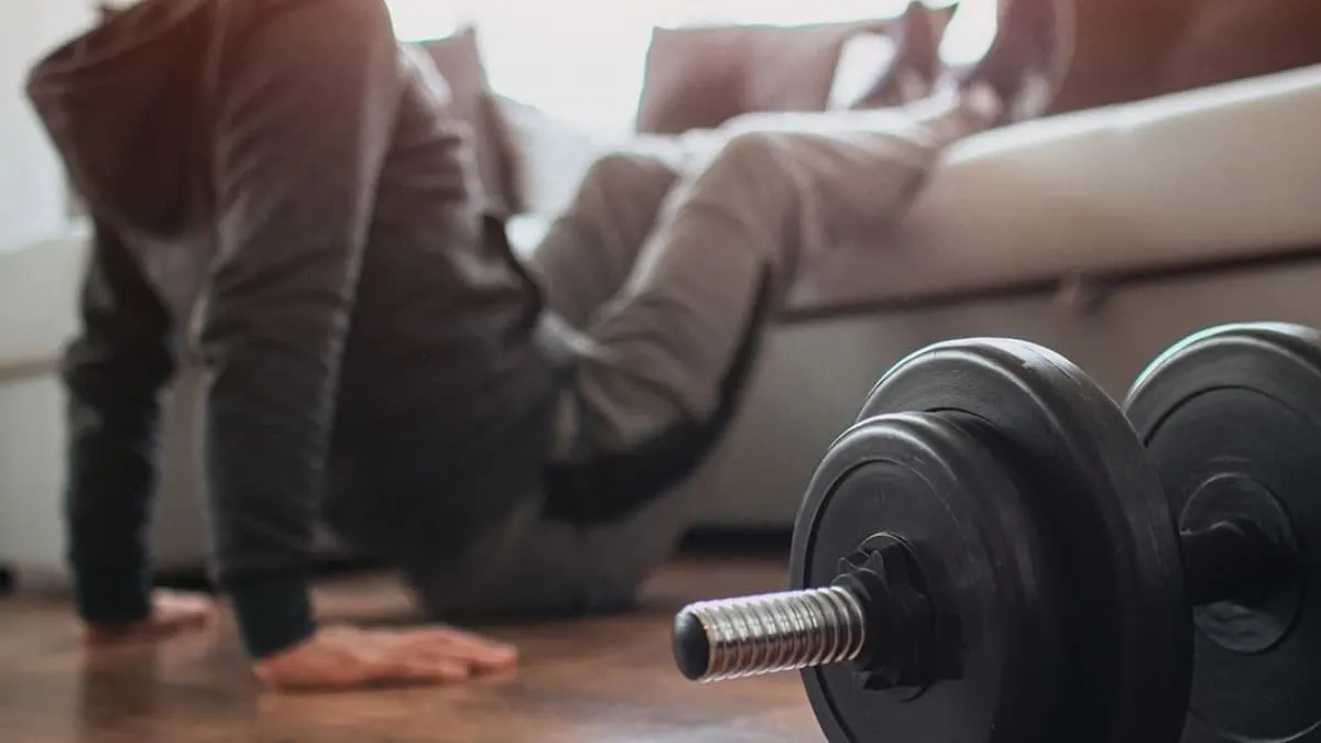fitness thuis workout quarantaine home gym sporten