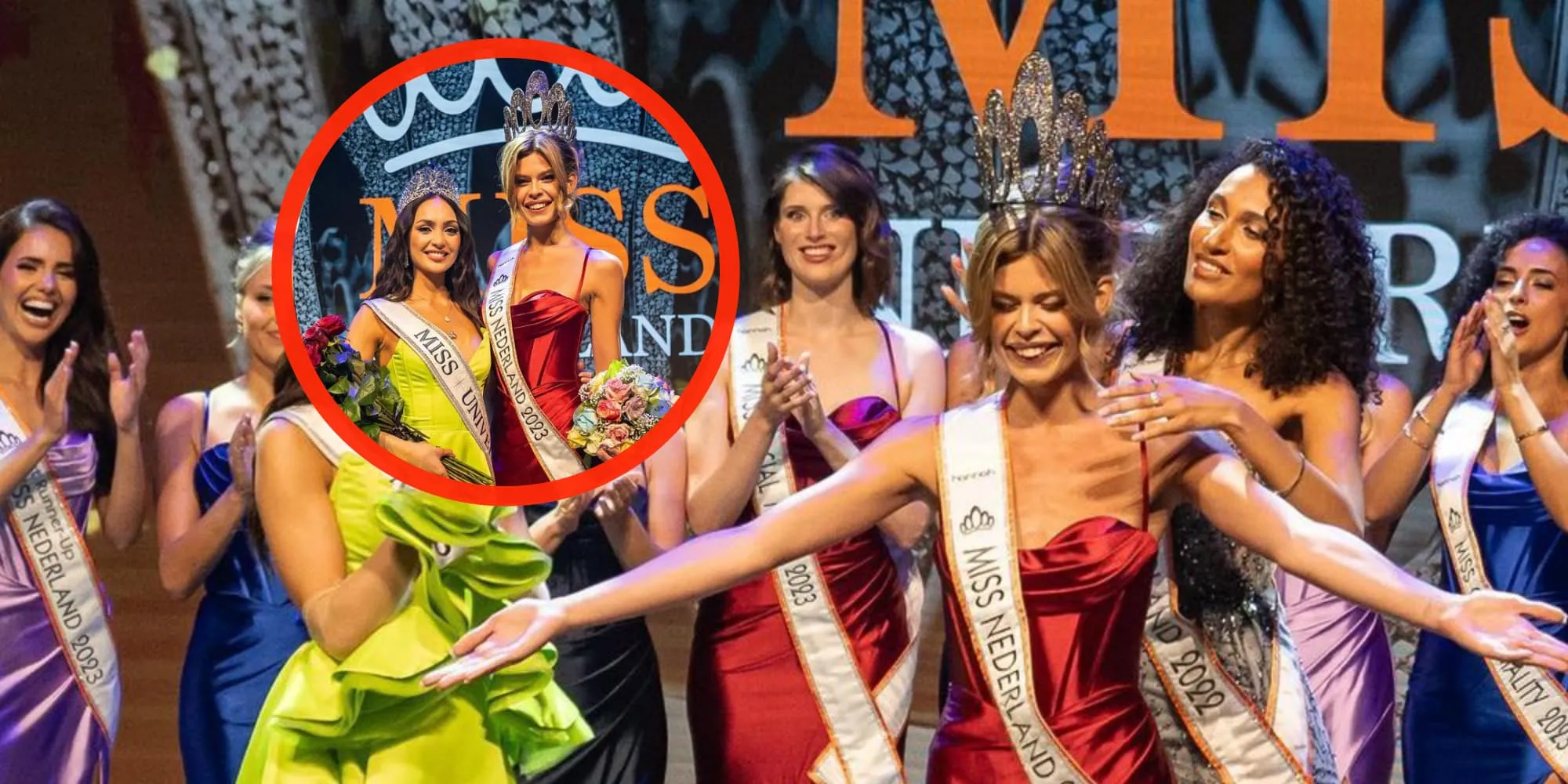 foto als man geboren miss nederland rikkie kolle uitgekotst na overwinning
