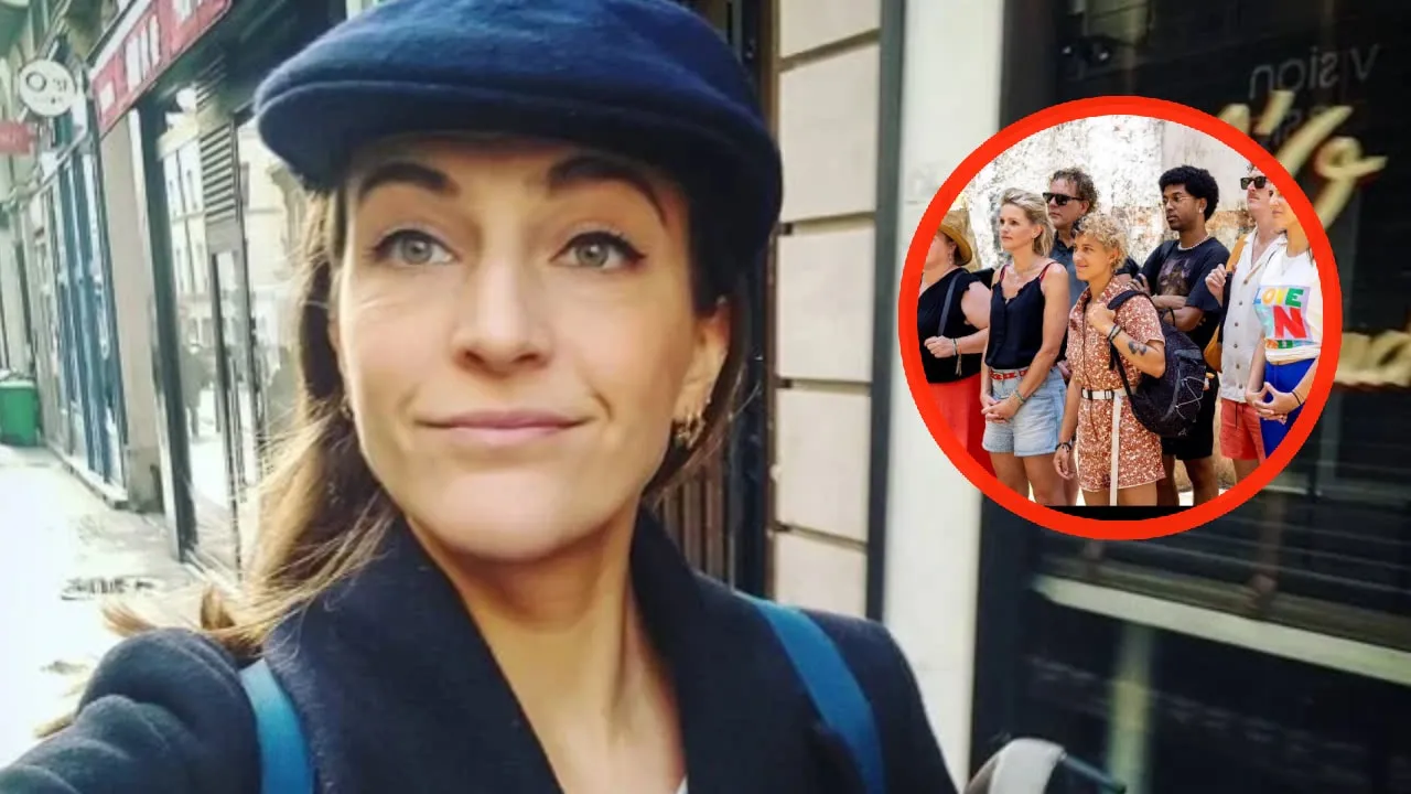 foto anna gimbrere leidt widm kijker af met ontzettend strak broekje