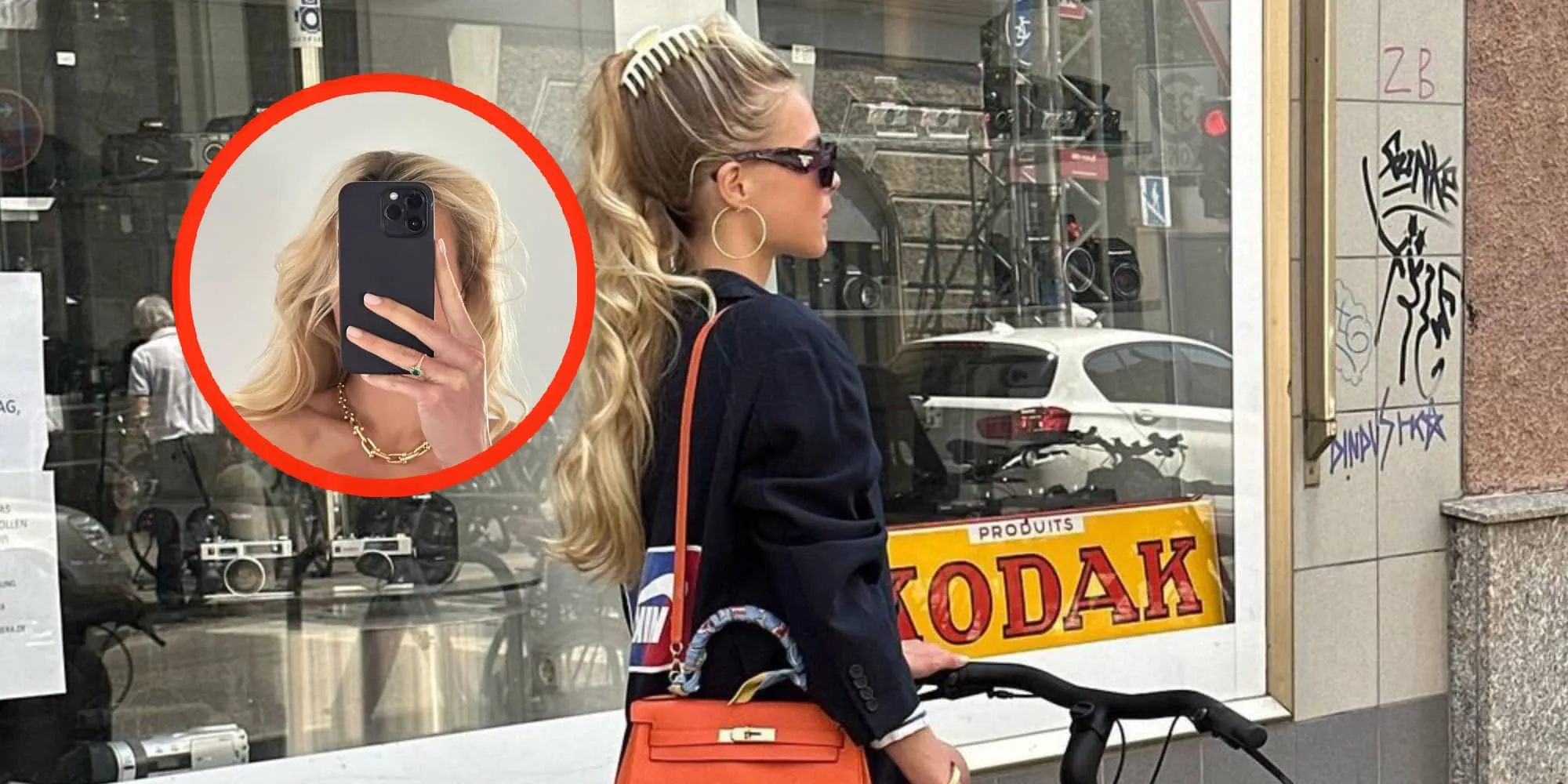 foto annekee molenaar maakt snelle spiegelselfie zonder kleding