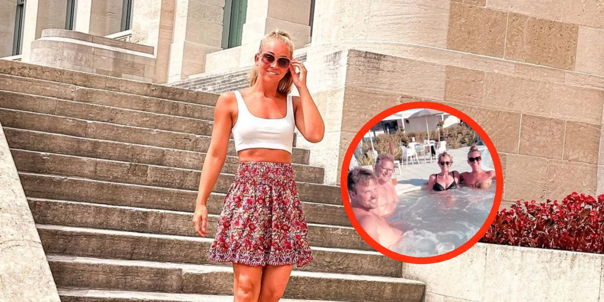 foto barvrouw ashley zaat vermaakt zich uitstekend met meerdere mannen in bubbelbad