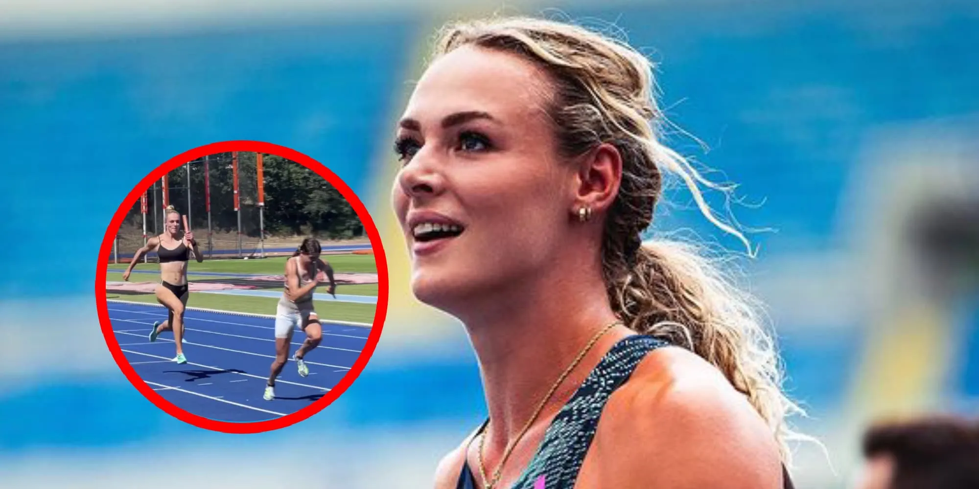 foto beeldschone hardloopster lieke klaver traint in zo weinig mogelijk kleding