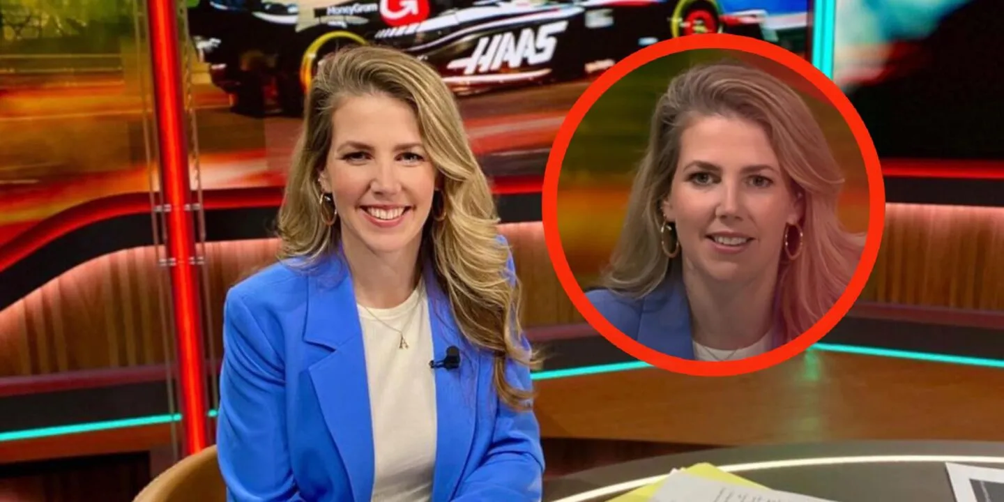 foto blondine anne greet haars maakt fans warm bij viaplay f1 scaled