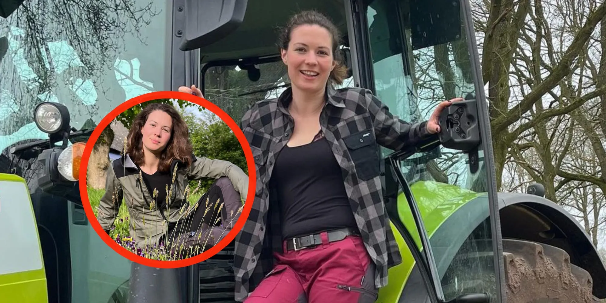 foto boerin annemiek laat volgers recht in haar voortuintje kijken