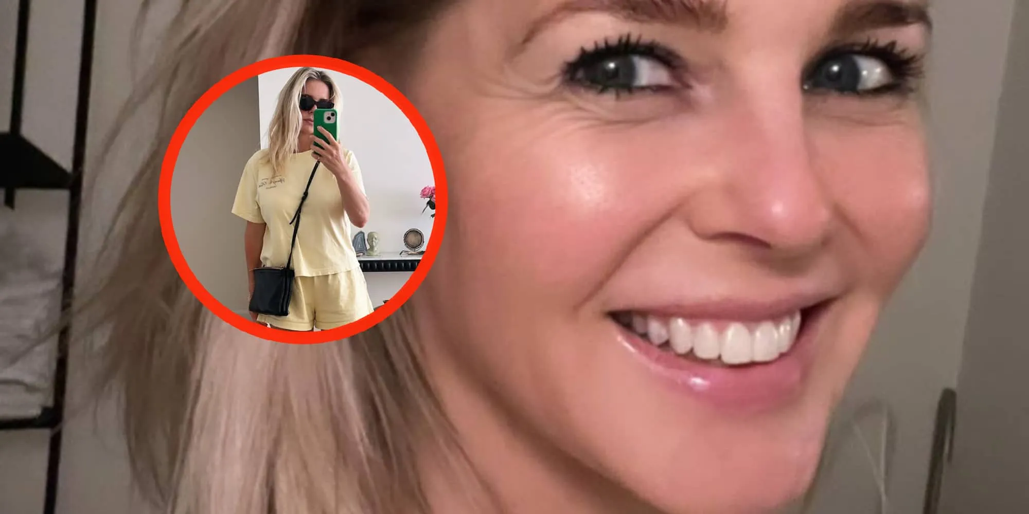foto chantal janzen laat zich van heel andere kant zien in extreem kort sportbroekje