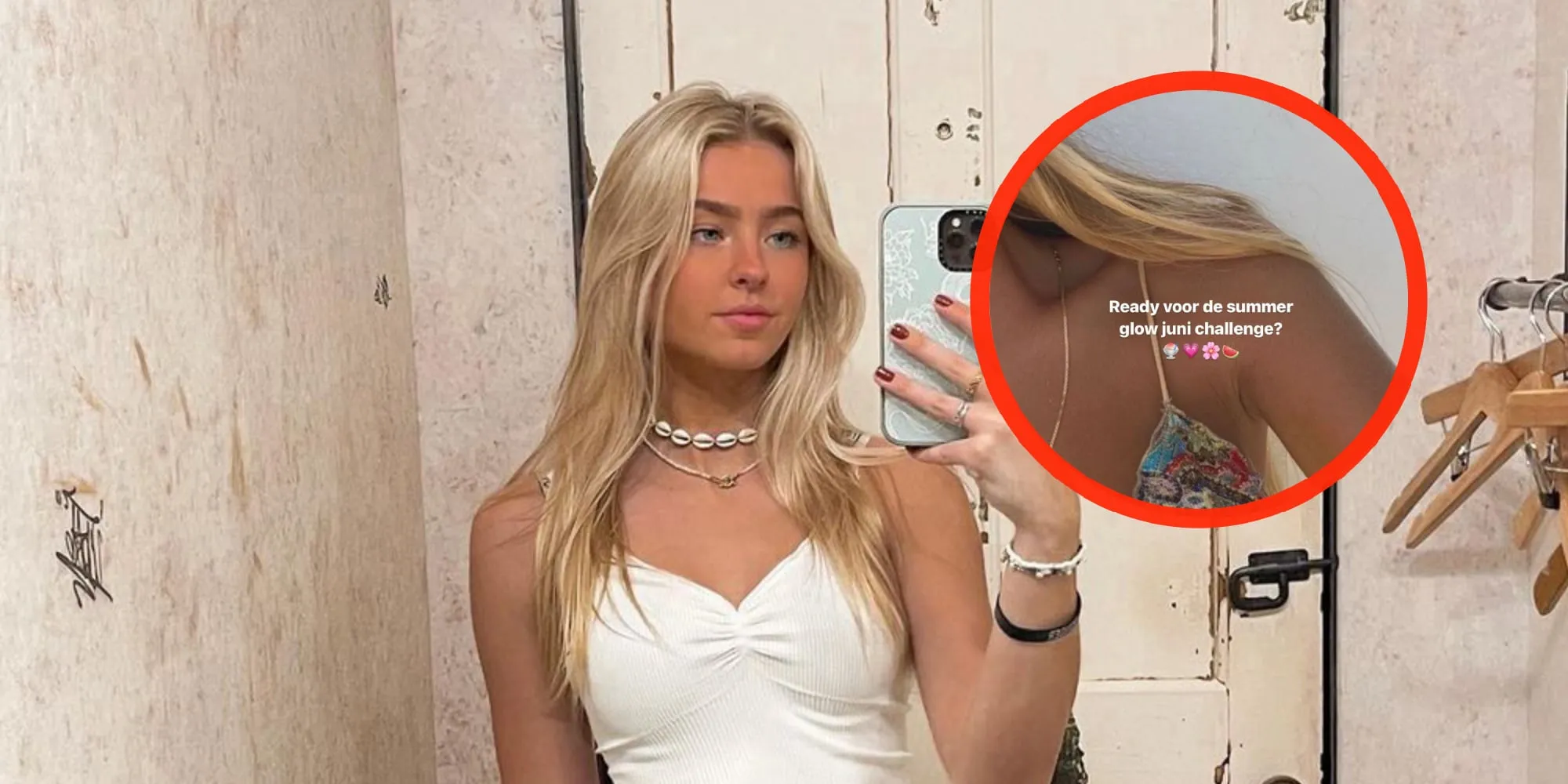 foto danique hosmar draagt zo min mogelijk tijdens tropische vakantie