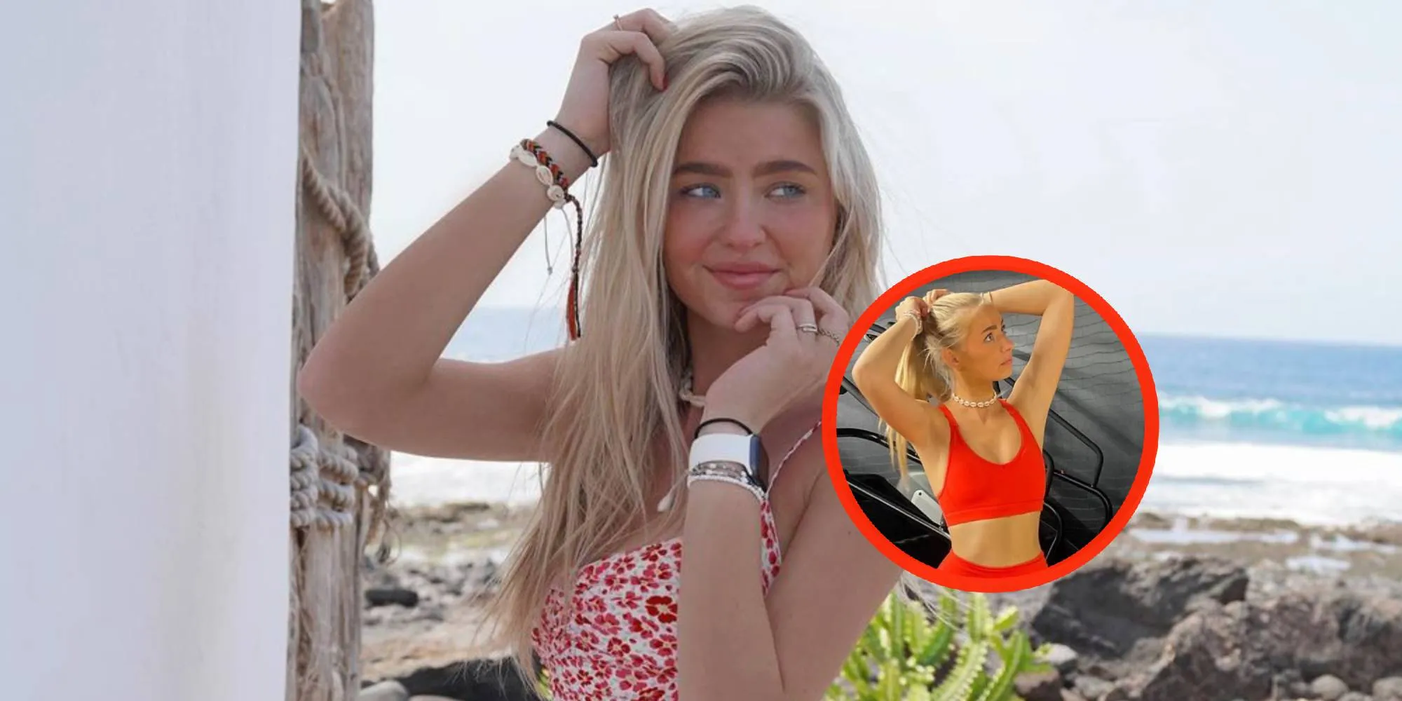 foto danique hosmar toont haar fabelachtige figuurtje in piepklein zomerjurkje