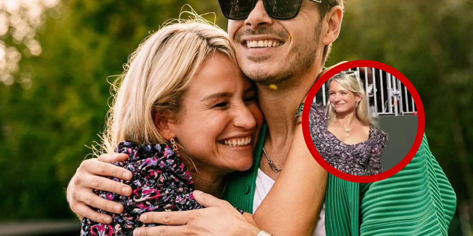 foto dionne stax schudt met haar heupen in kort rokje op festival