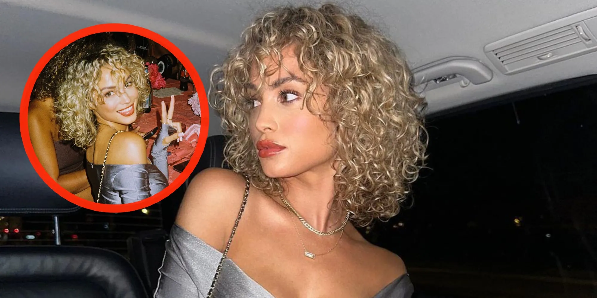foto feestende rose bertram prikt door haar topje heen