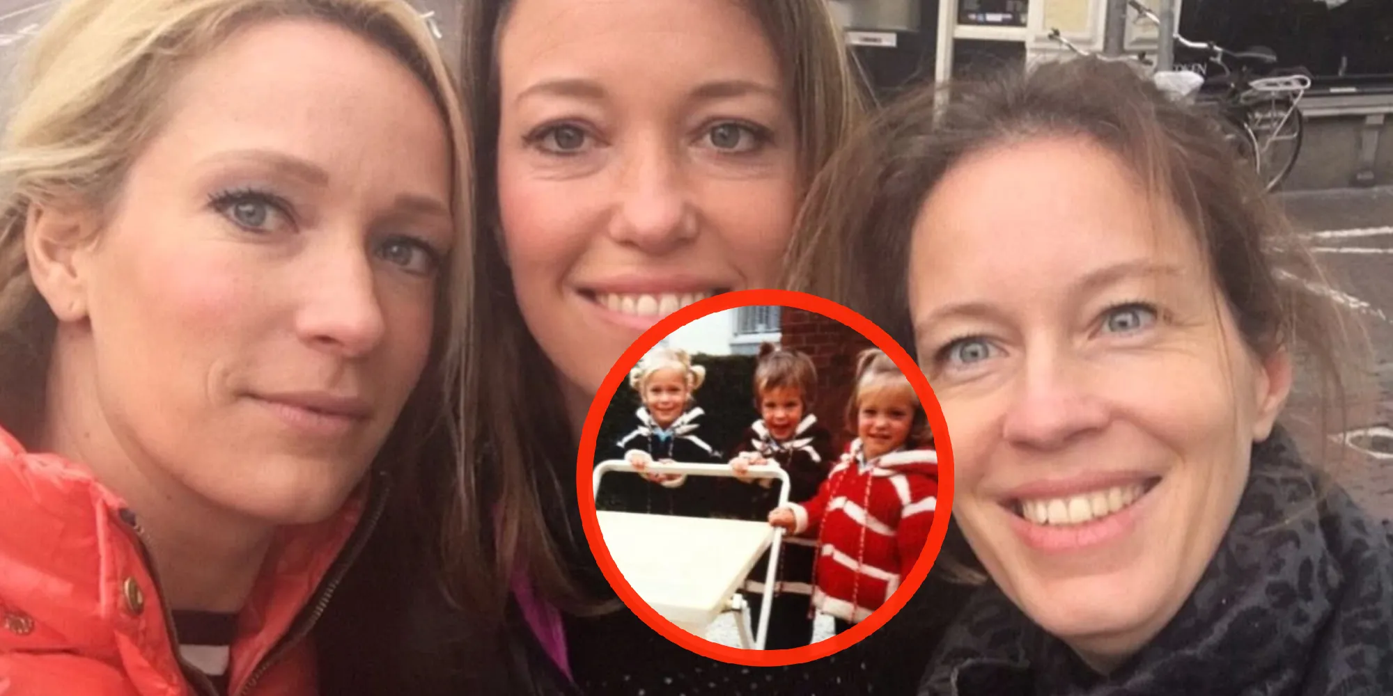 foto helene hendriks deelt zeer zeldzame foto met identieke drieling zusjes