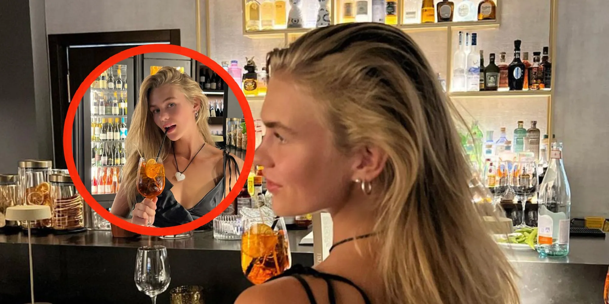 foto het nietsverhullende jurkje van lieke van der hoorn hangt aan zijden draadje