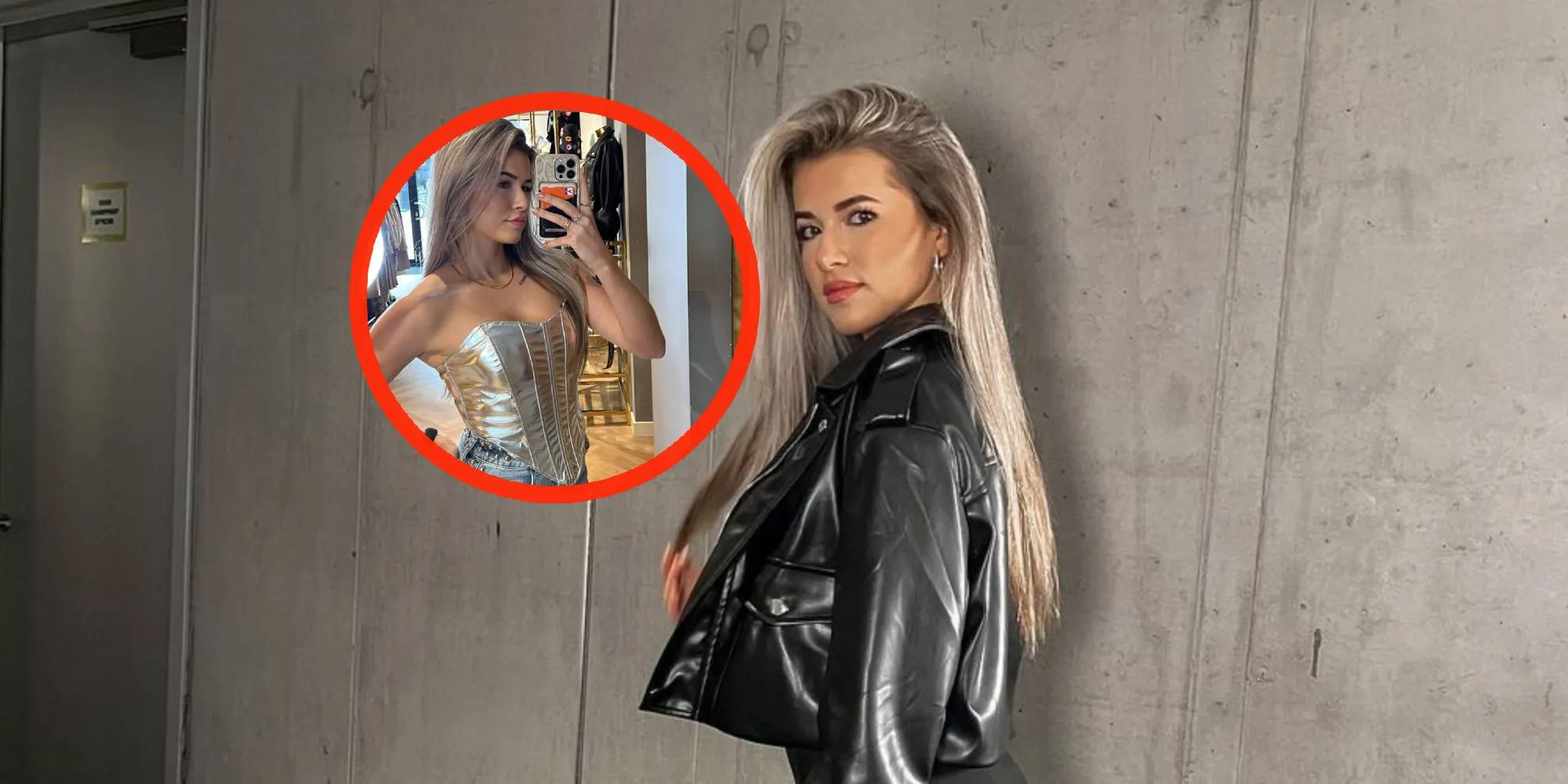 foto jade anna laat volgers watertanden in klein glimmend pakje