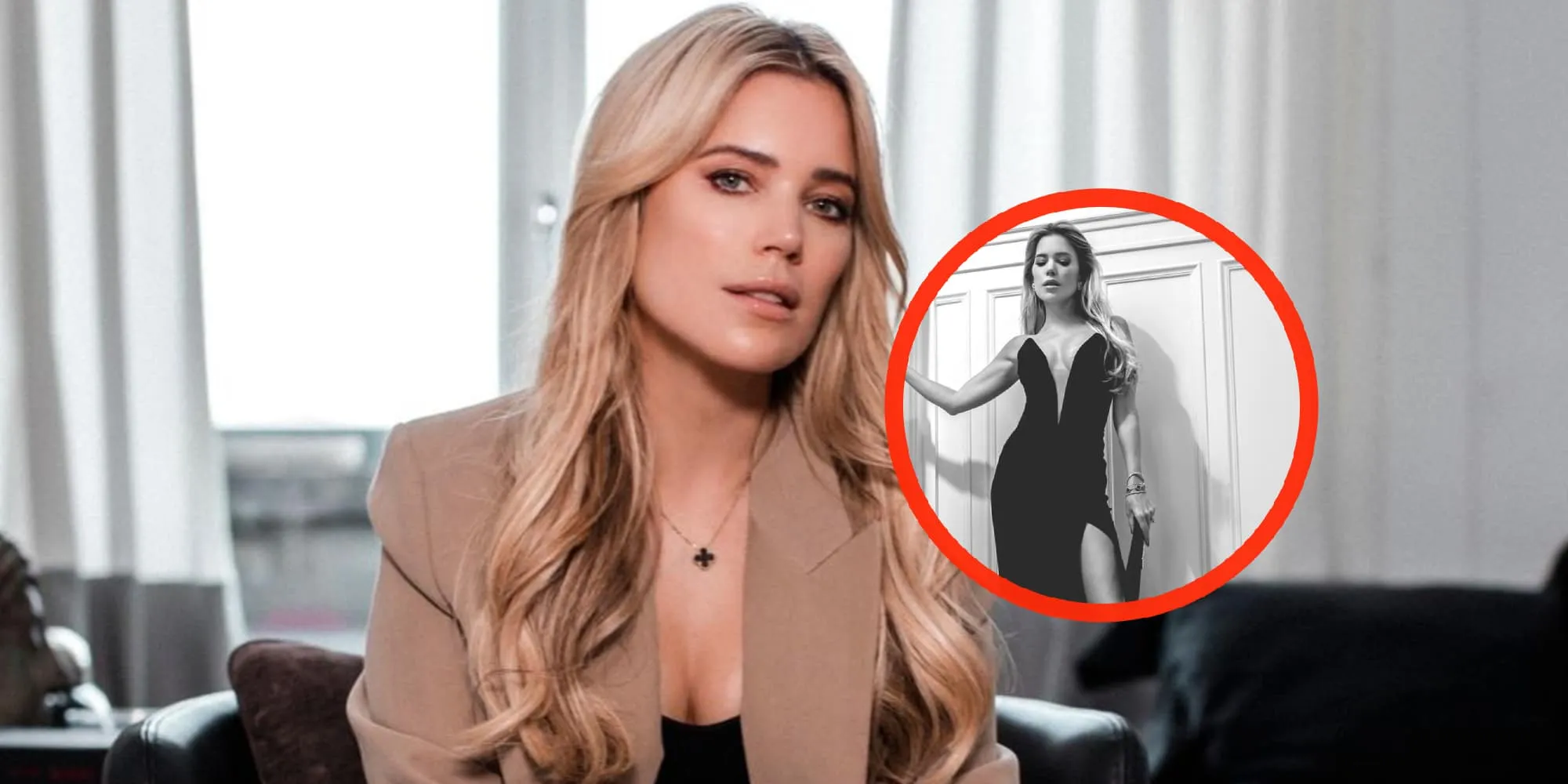 foto jurkje van sylvie meis kan haar lijf nauwelijks bedekken