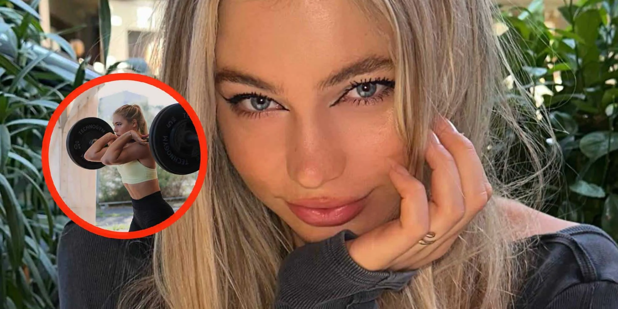 foto jutta leerdam laat haar troeven bijna uit haar sportbeha ontsnappen