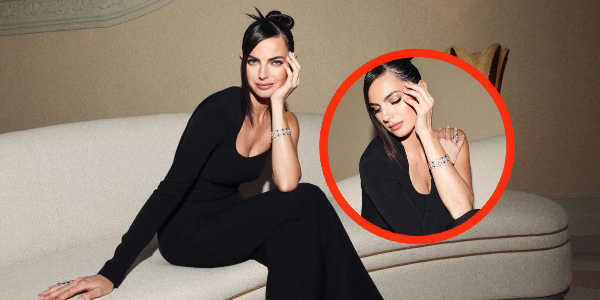 foto kelly piquet laat een deel van haar lijf onbedekt op rode loper