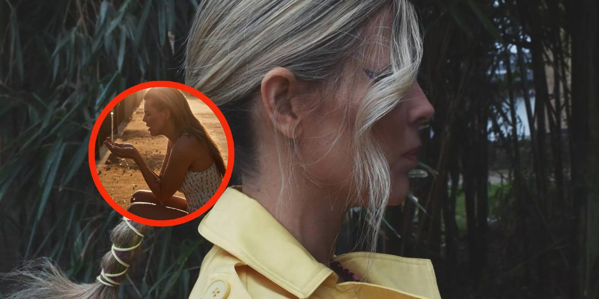 foto kim kotter wordt kletsnat tijdens gekke shoot