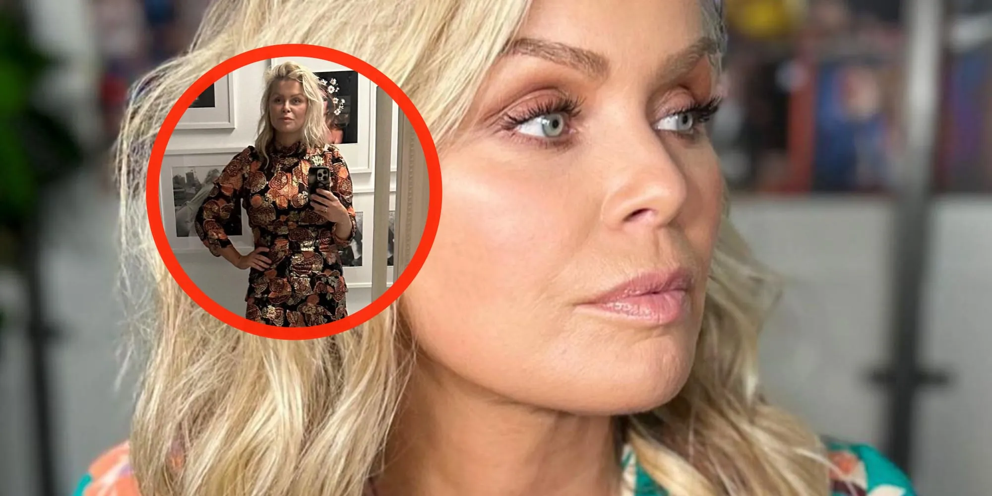 foto kletsnatte bridget maasland laat zich diep in haar topje kijken