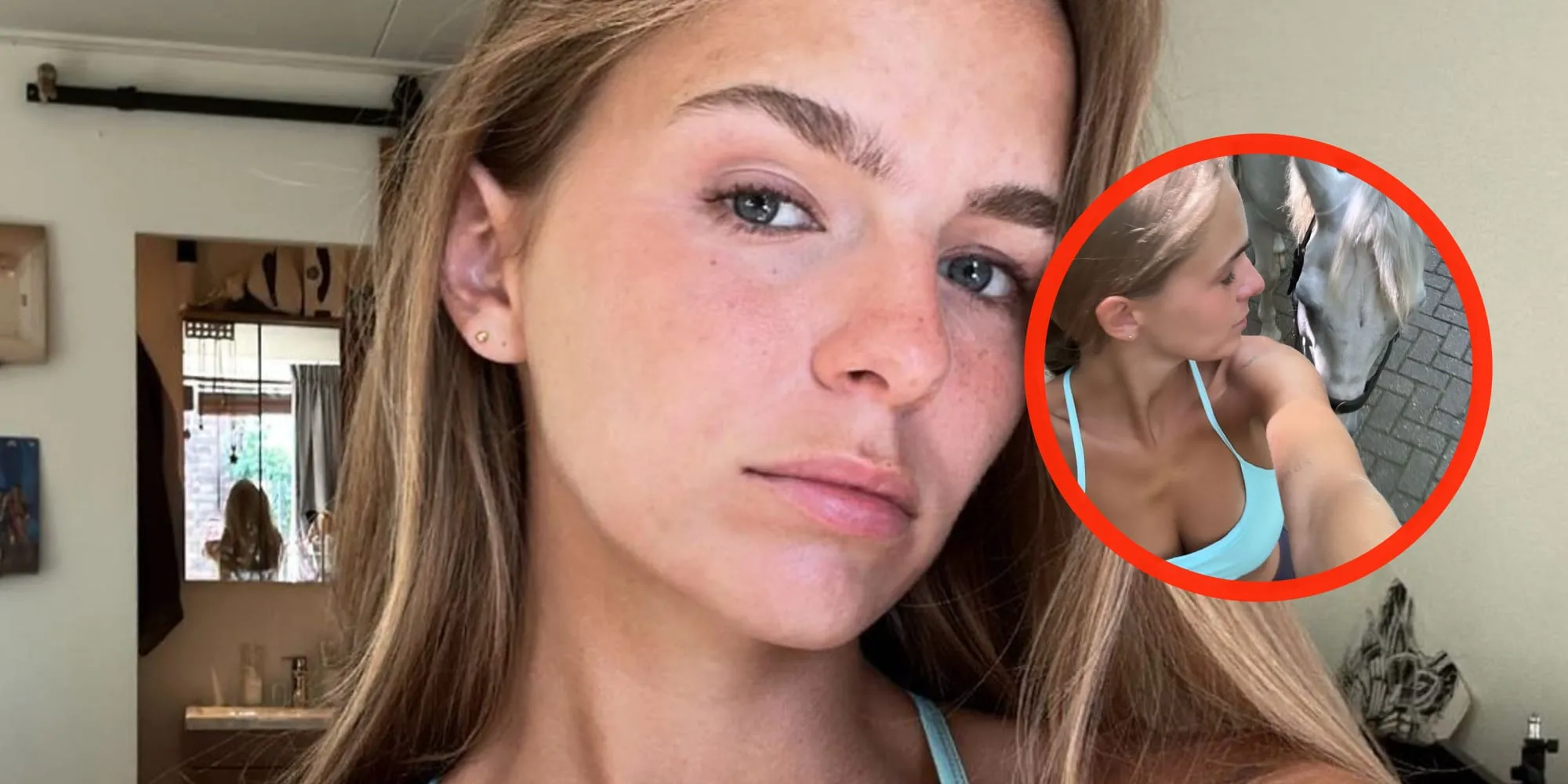 foto lies zhara laat haar pluspunten de hoofdrol spelen in luchtig topje