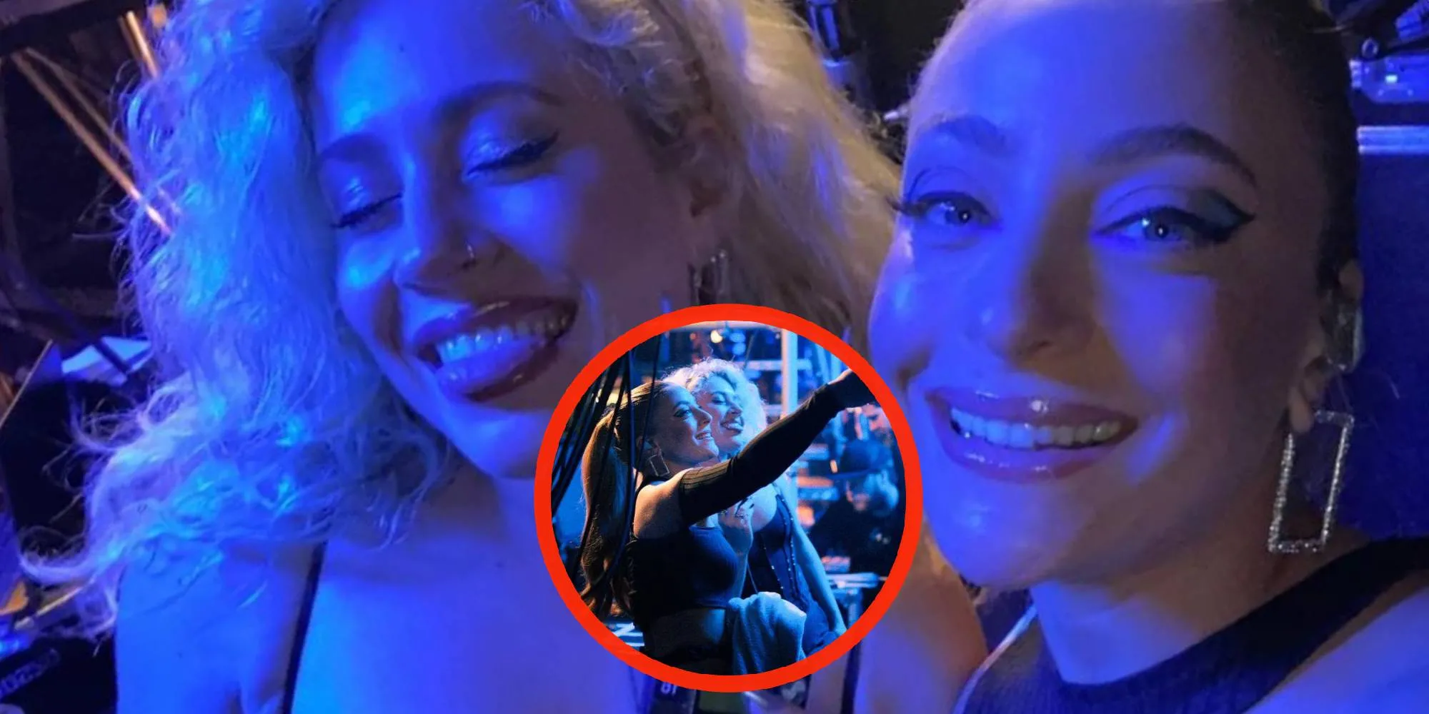 foto lisa van og3ne draagt knellend topje tijdens optreden