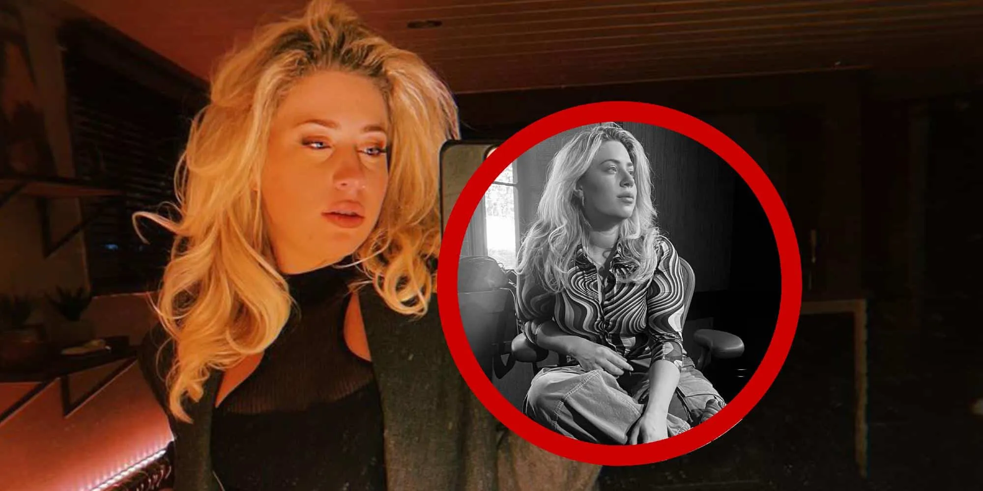 foto lisa van og3ne knalt bijna uit superstrakke blouse