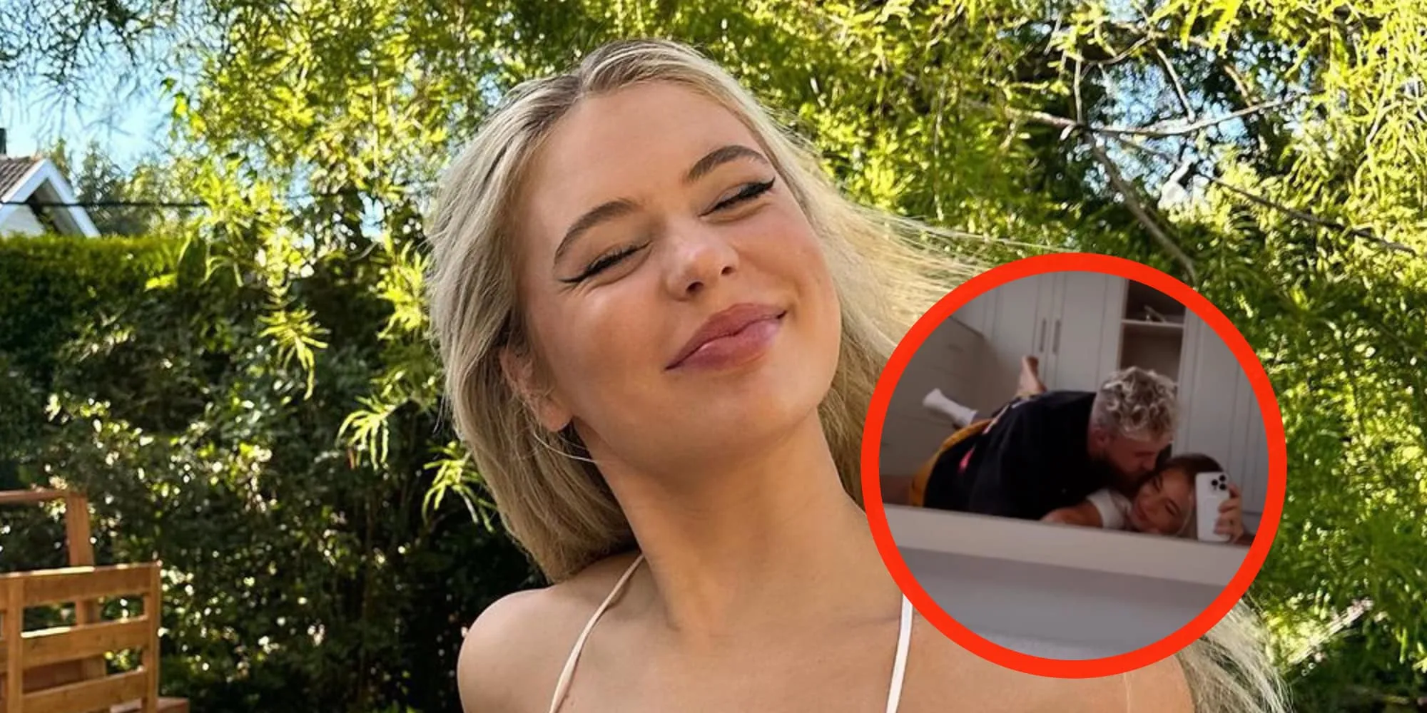 foto machteloze jutta leerdam wordt tegen de grond gewerkt door jake paul