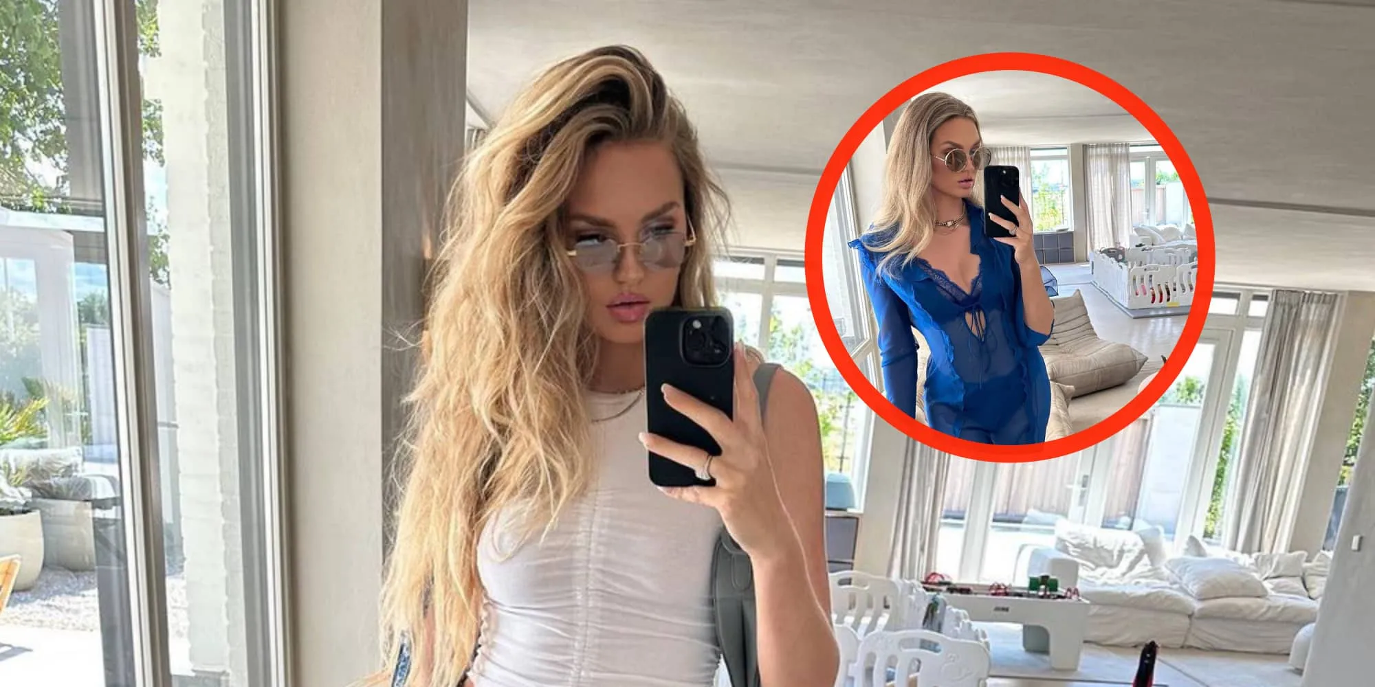foto model romee strijd maakt volgers warm met pikante outfit