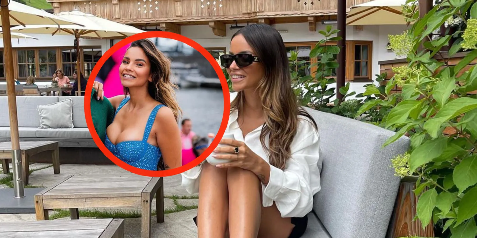 foto monica geuze bewijst met laag topje dat voorgevelverkleining weinig heeft uitgehaald