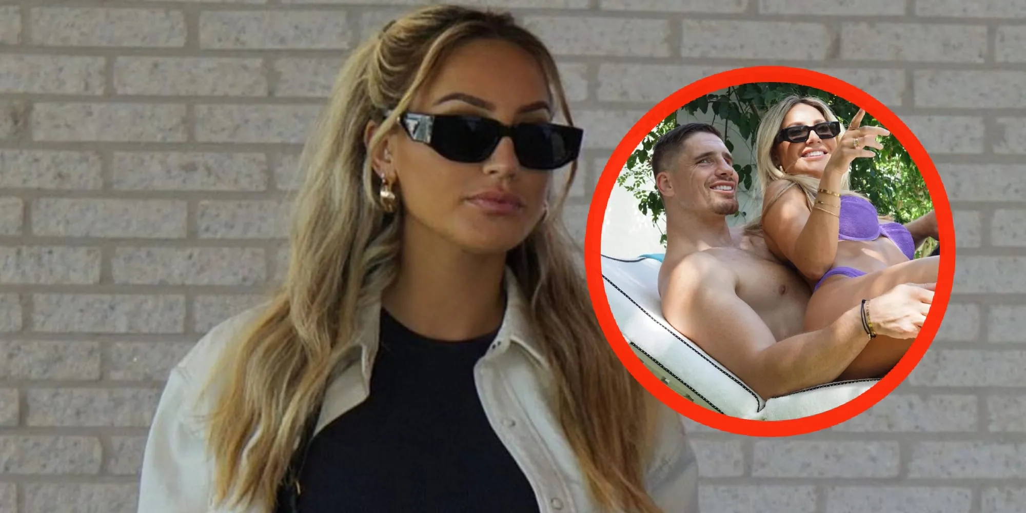 foto naomy van beem kruipt in strak setje op schoot bij rico verhoeven