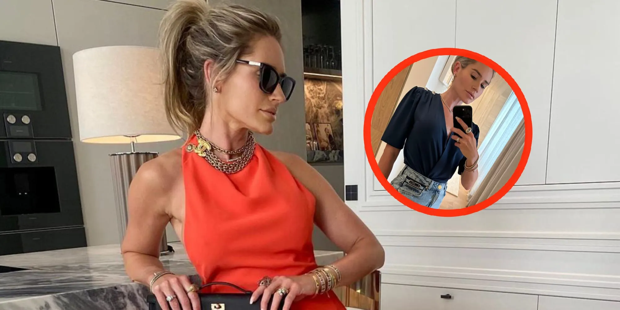 foto nikkie plessen draagt superstrak truitje met inkijk tot haar navel