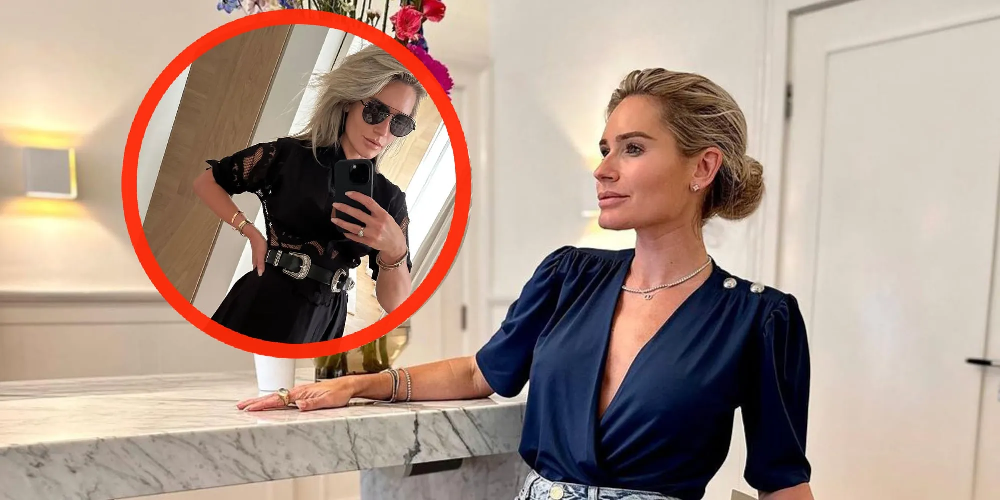 foto nikkie plessen geeft showtje weg in zeer kort rokje