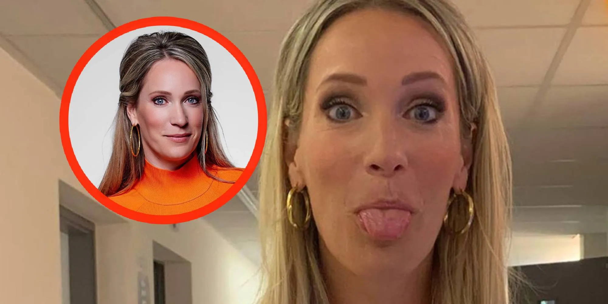 foto oranjezomer presentatrice helene hendriks bedankt kijker met haar tong