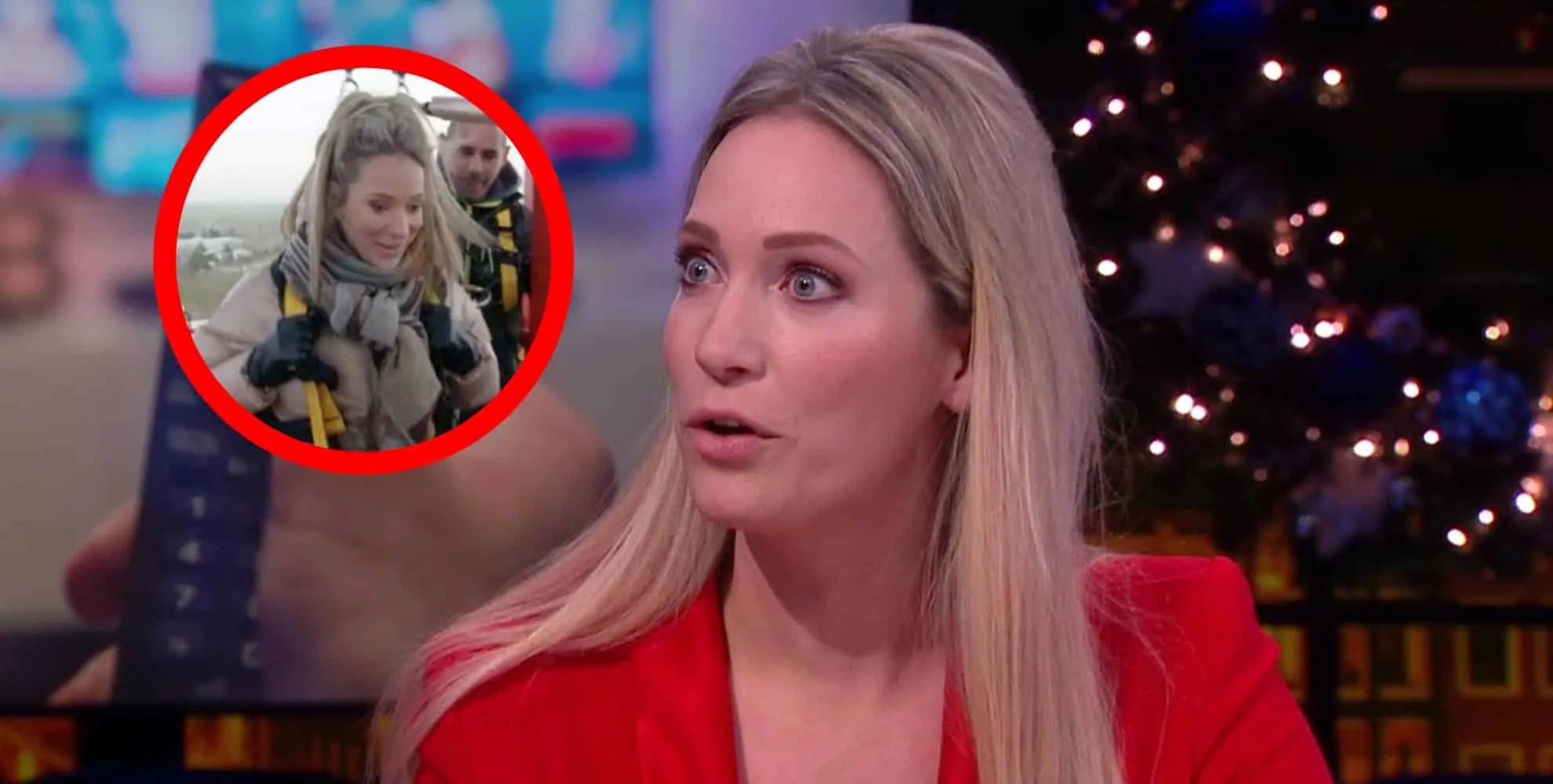 foto presentatrice helene hendriks zet haar kandidaten voor schut met gewaagde actie