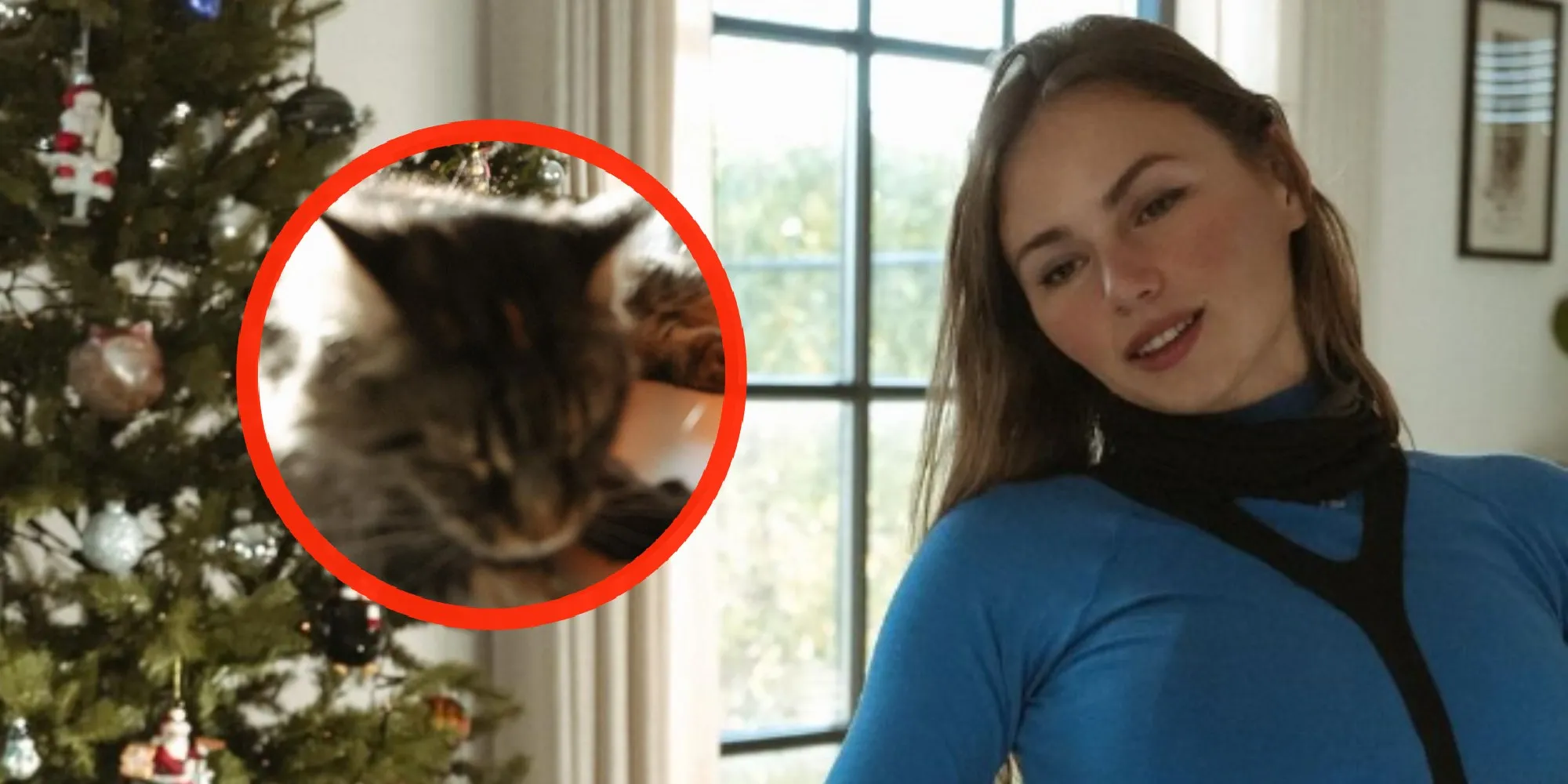 foto puck moonen ligt op haar buik in strak broekje met harige vriend