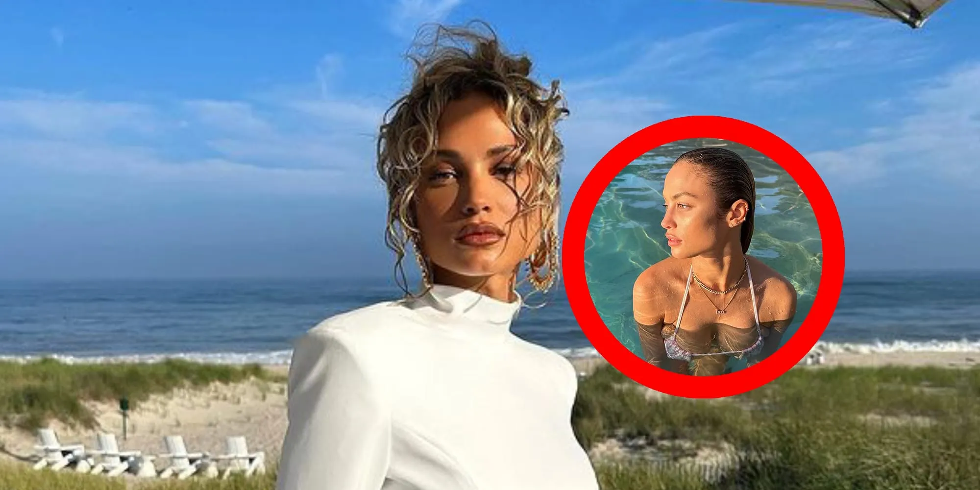 foto rose bertram dreigt haar zwemtopje te verliezen
