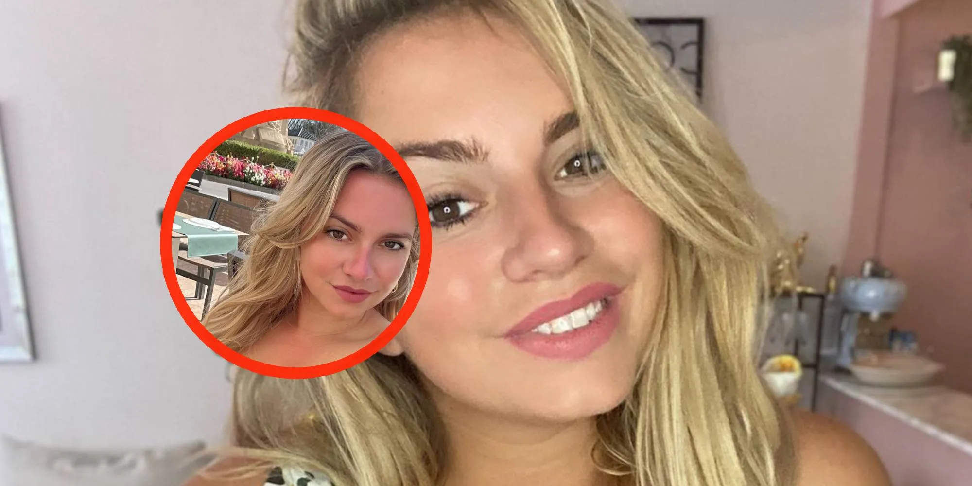 foto sensi lowe toont haar royale voorkant tijdens zonnige vakantie